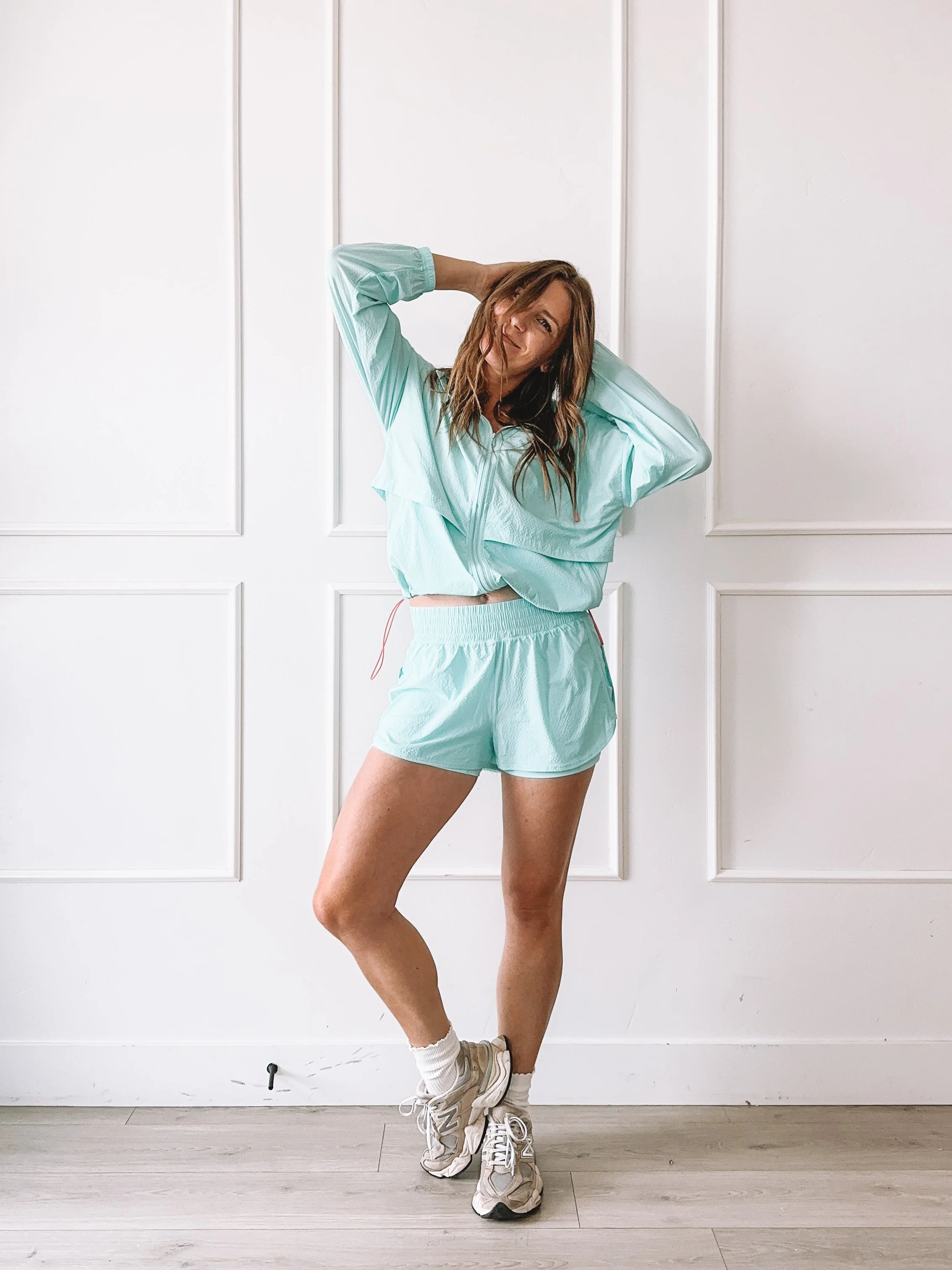 Lightweight Mint Green Zip Up Jacket