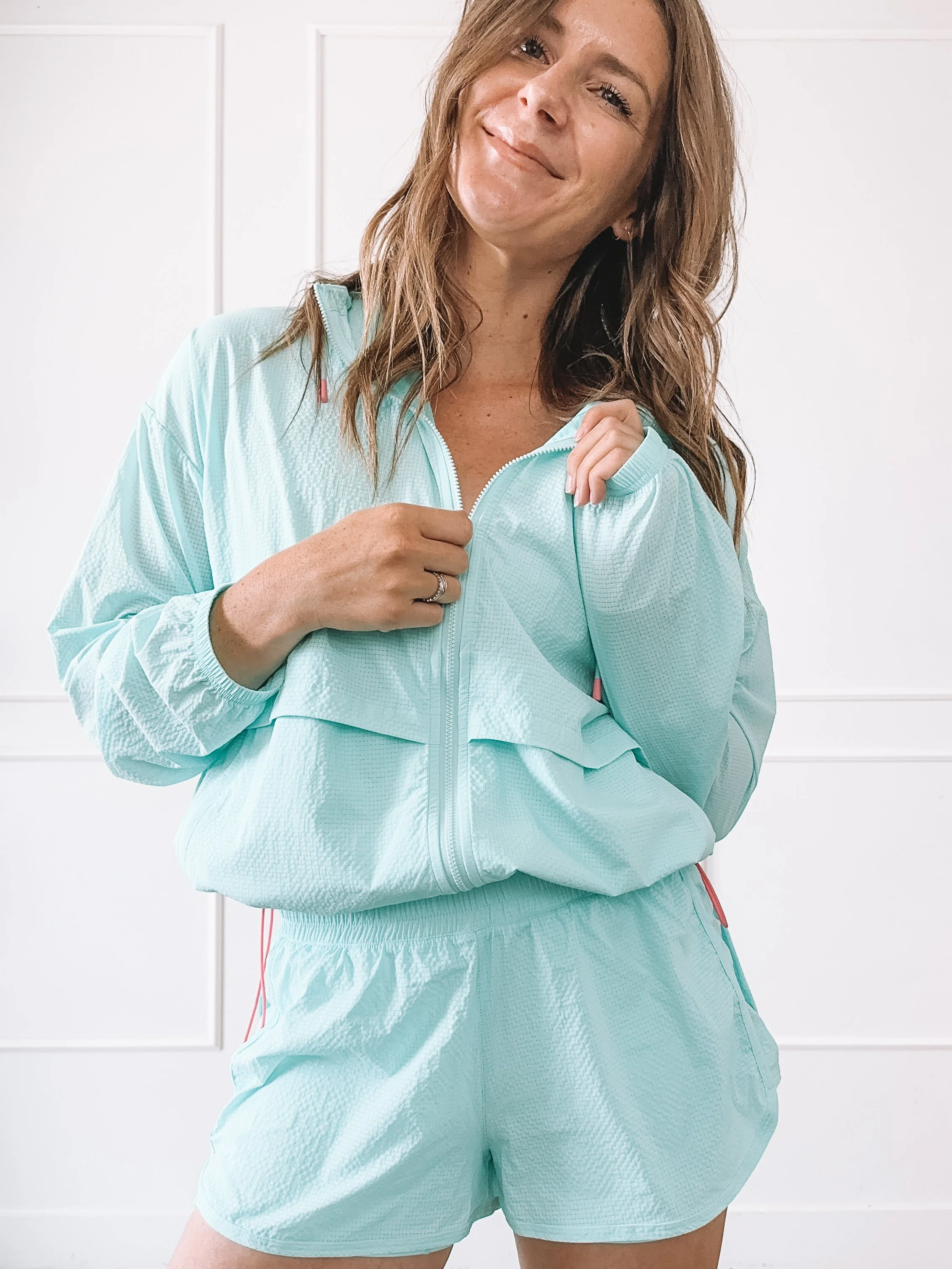 Mint Green Athletic Shorts Outfit