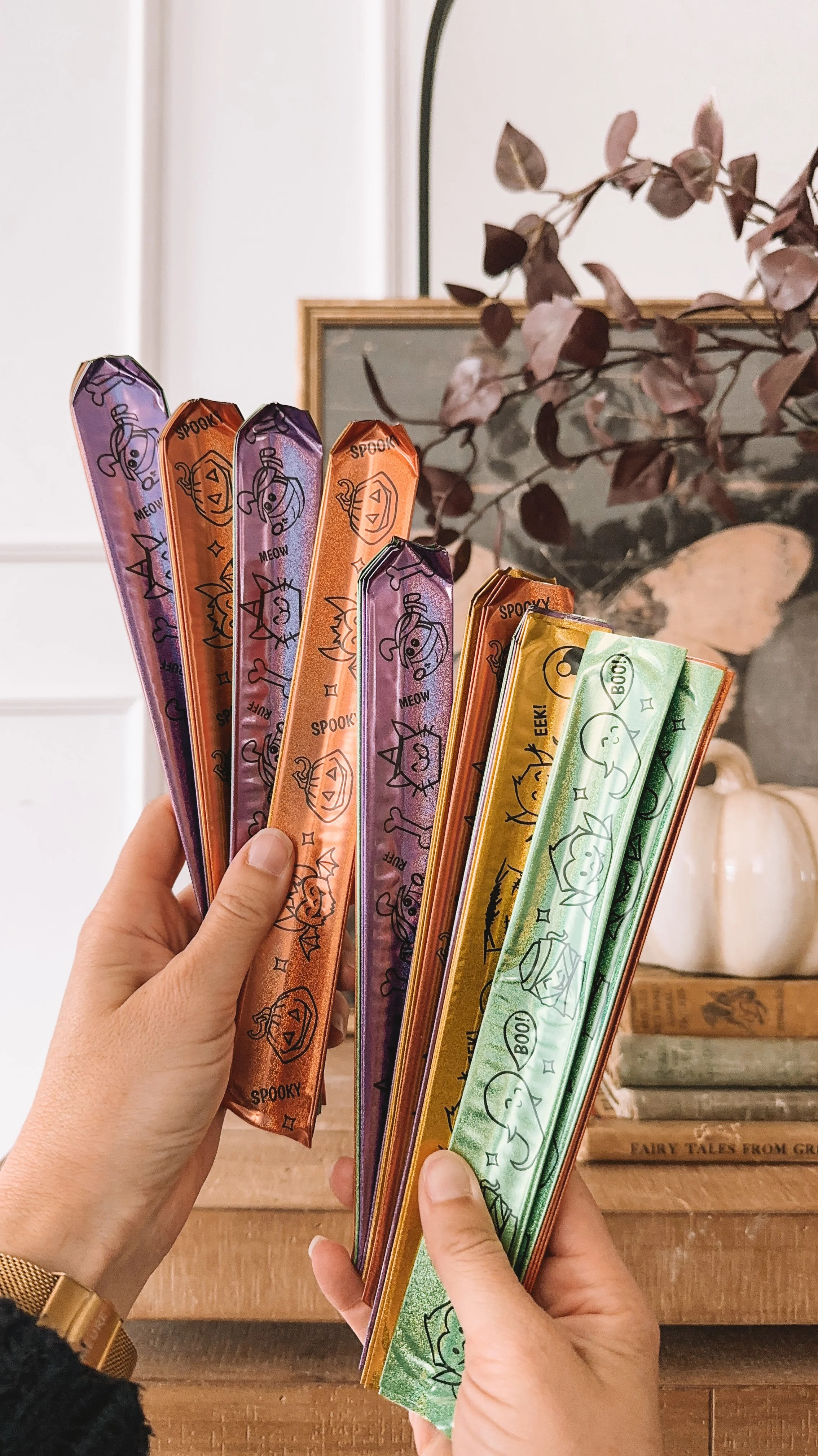 Non Candy Trick or Treat Ideas Halloween Snap Bracelets