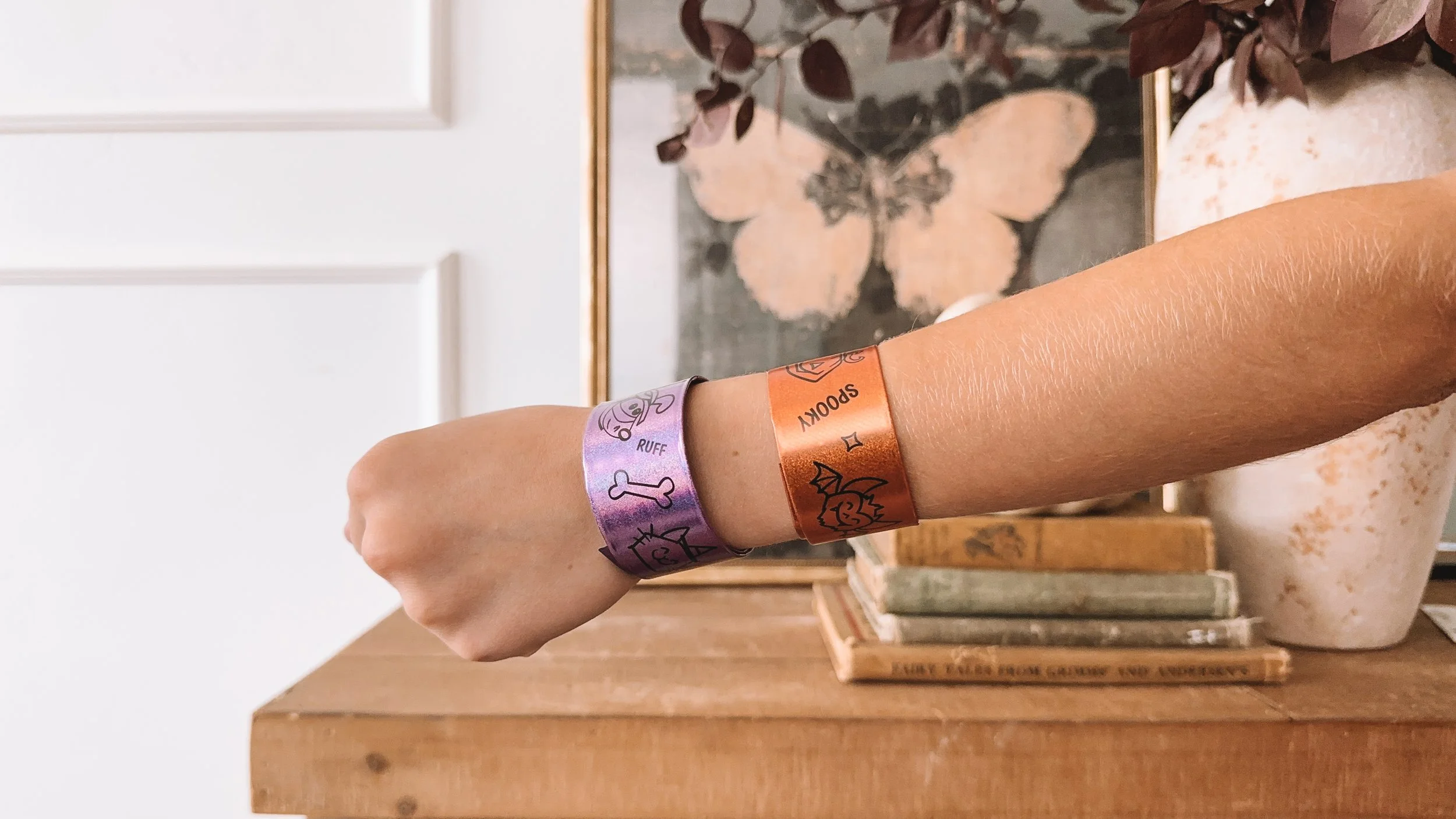 Non Candy Trick or Treat Ideas Halloween Snap Bracelets