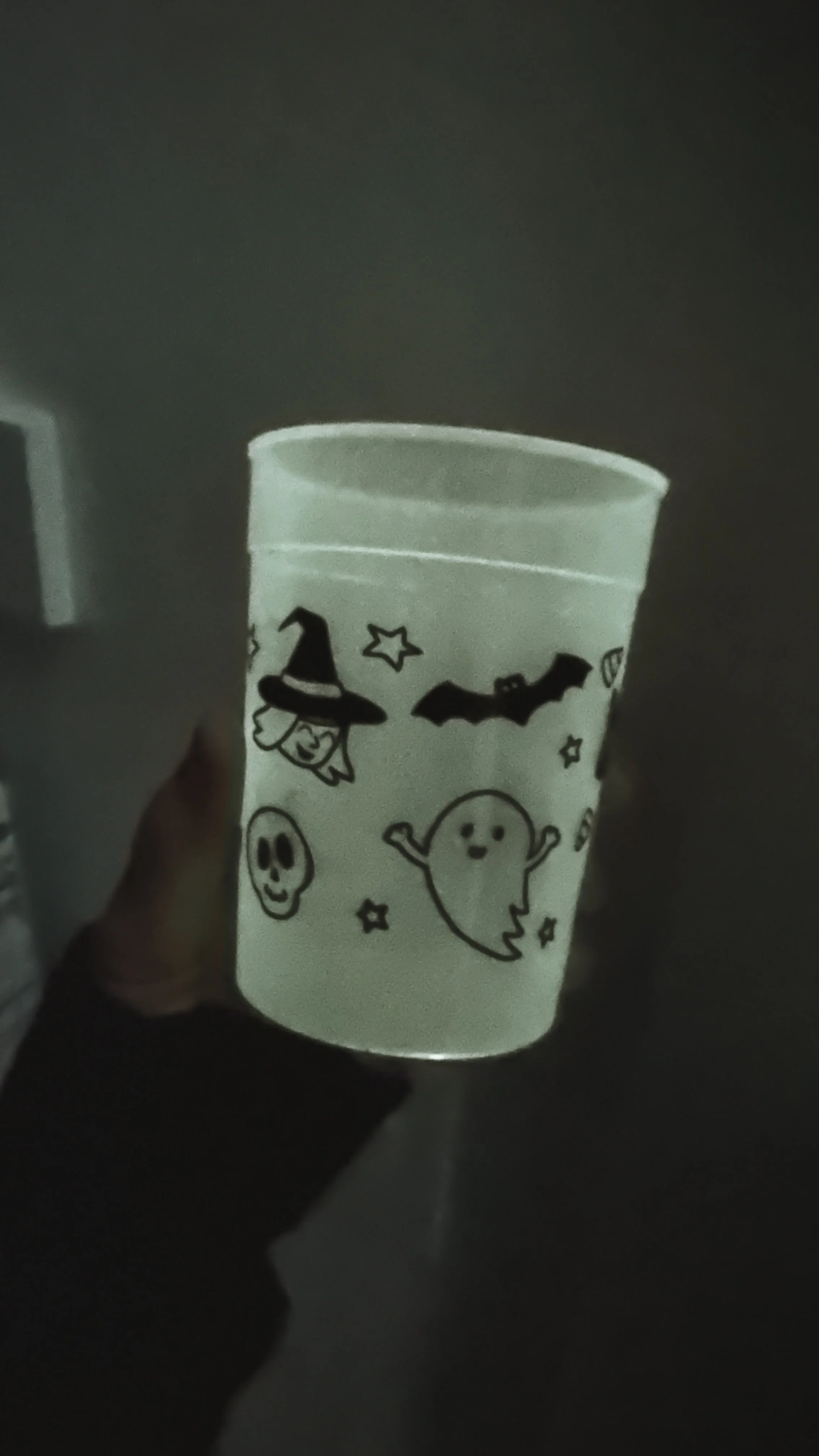 Non Candy Trick or Treat Ideas Glow in the Dark Halloween Cups