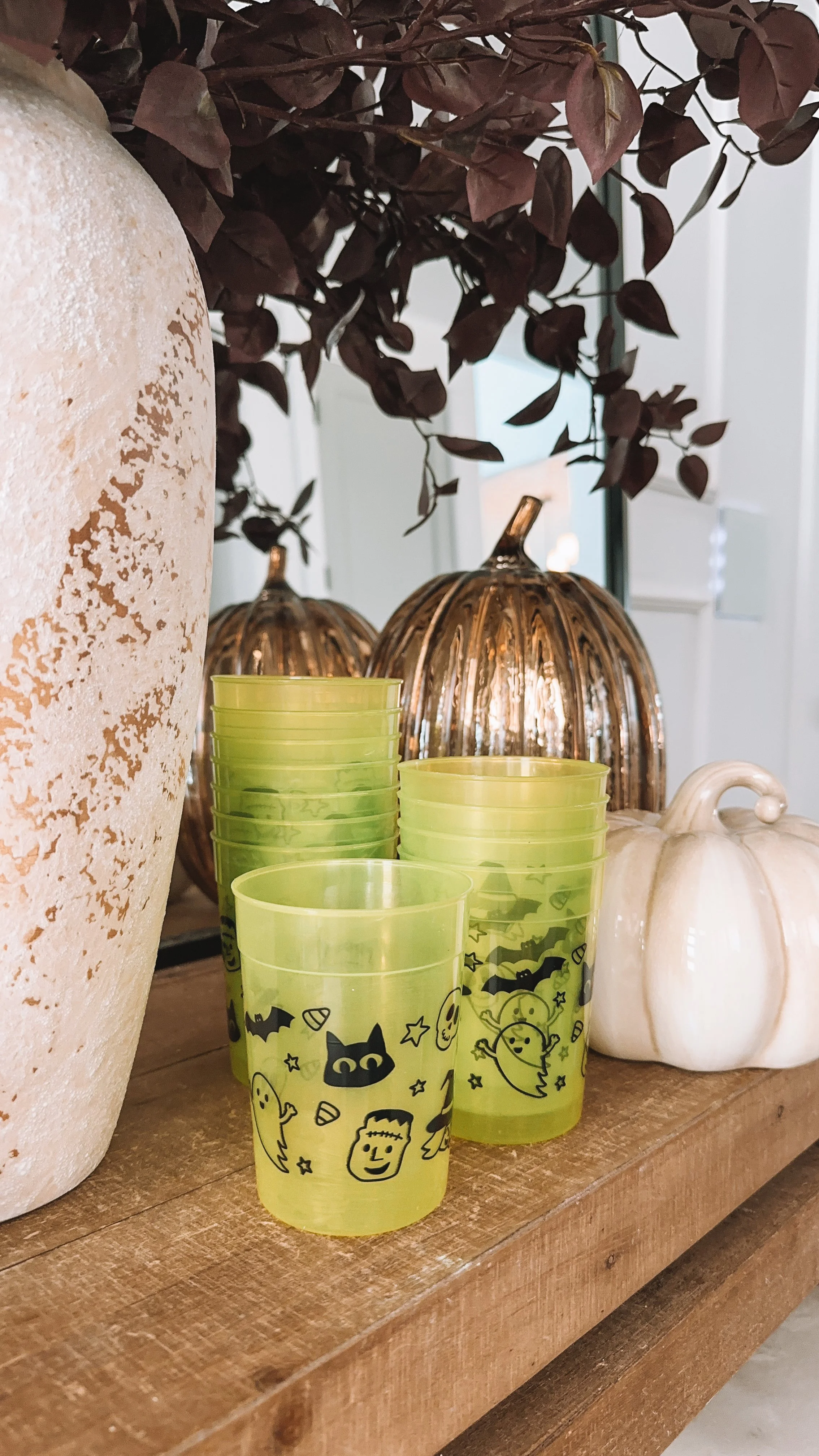 Non Candy Trick or Treat Ideas Glow in the Dark Halloween Cups