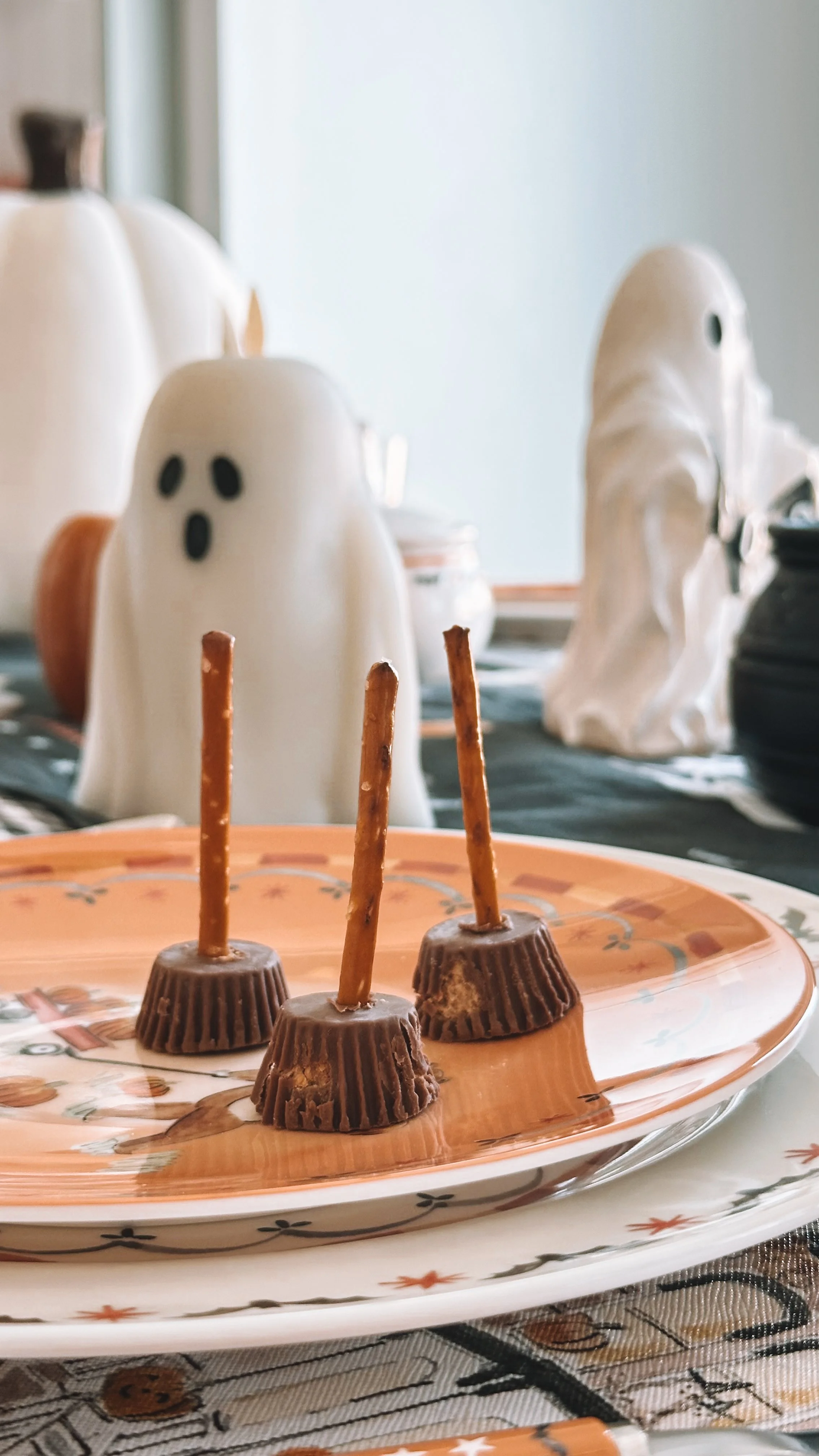 diy halloween party treats witches broom finished