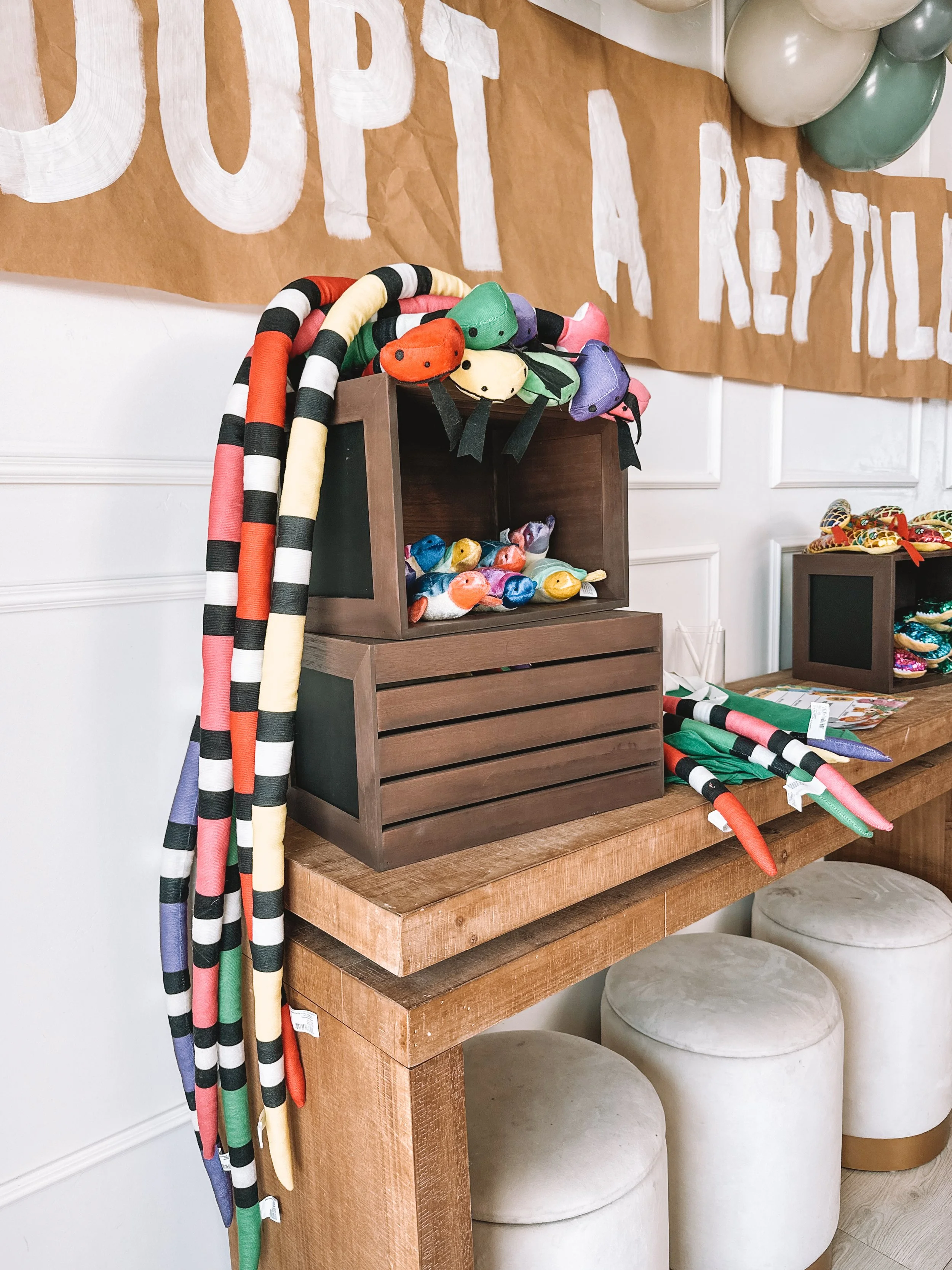Adopt A Reptile Party Favor Station