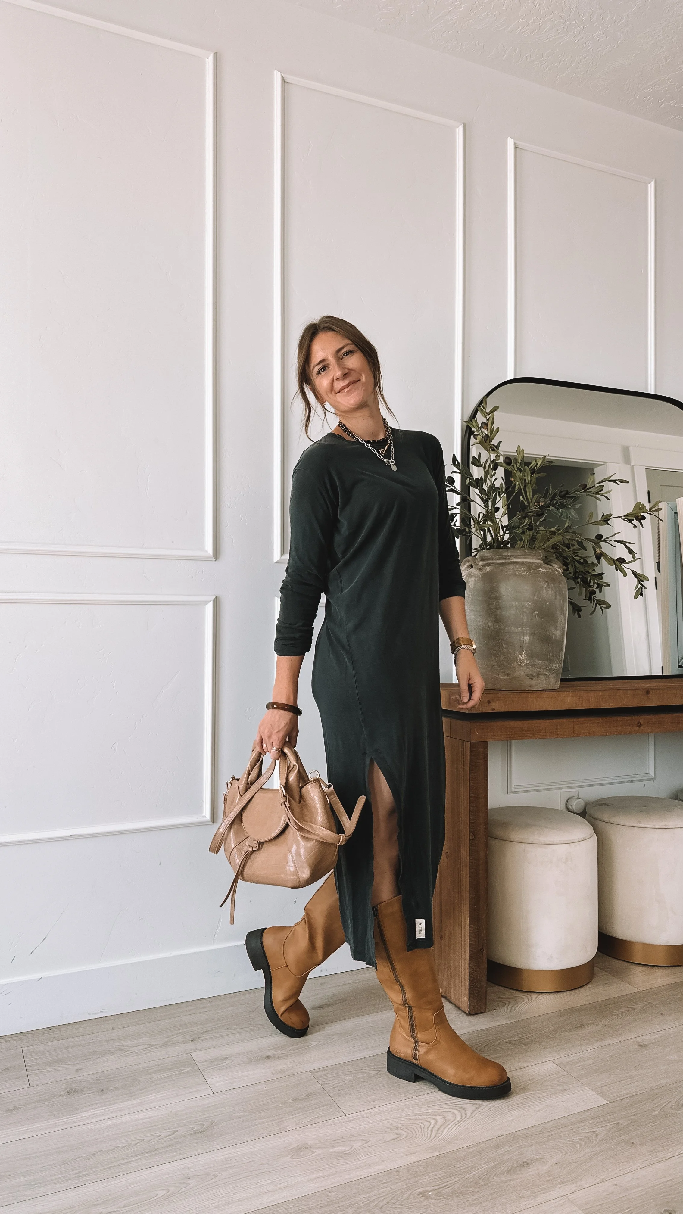 How To Style A T Shirt Dress For Fall