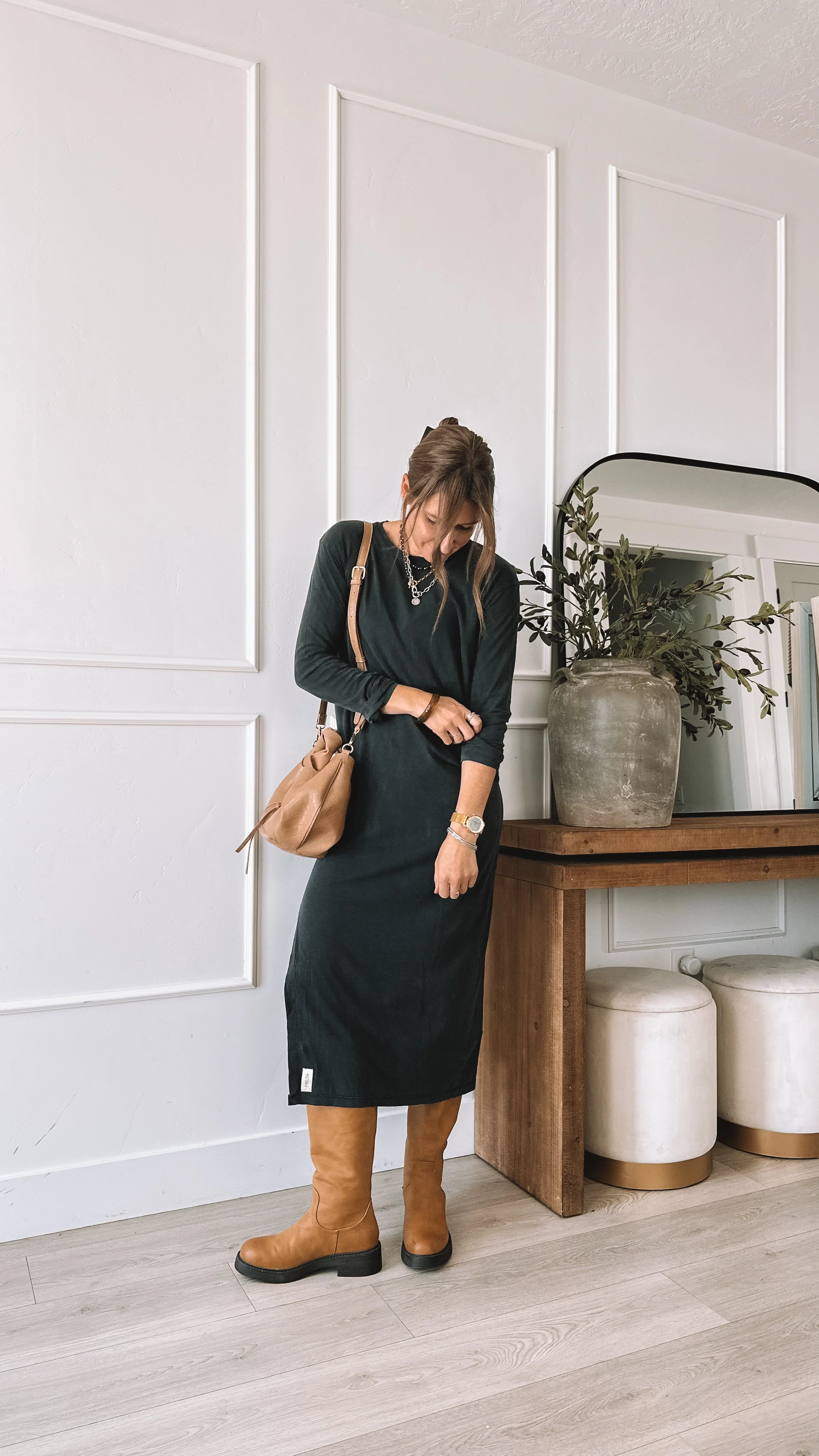 How To Style A T Shirt Dress For Fall