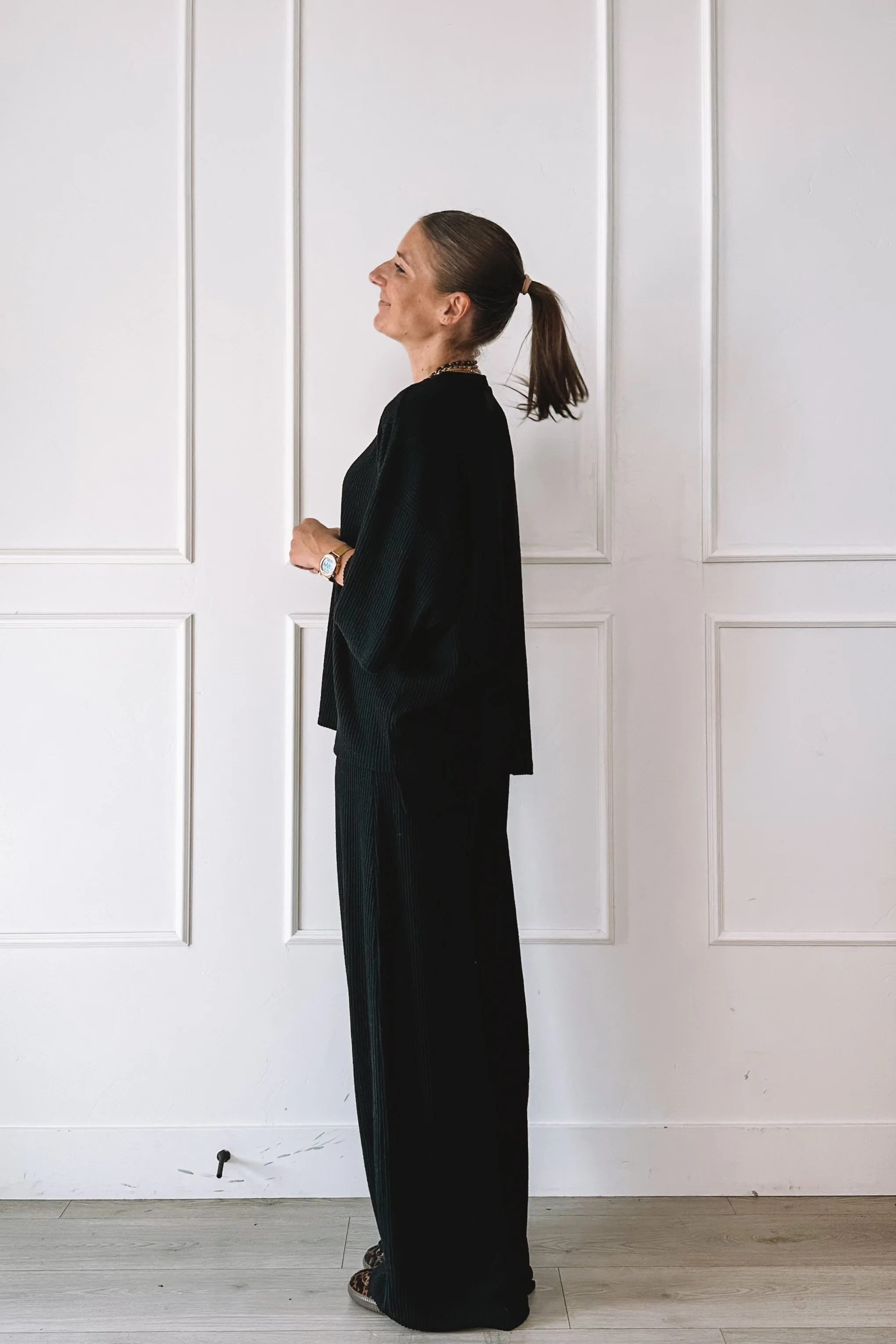 How To Style An All Black Matching Set
