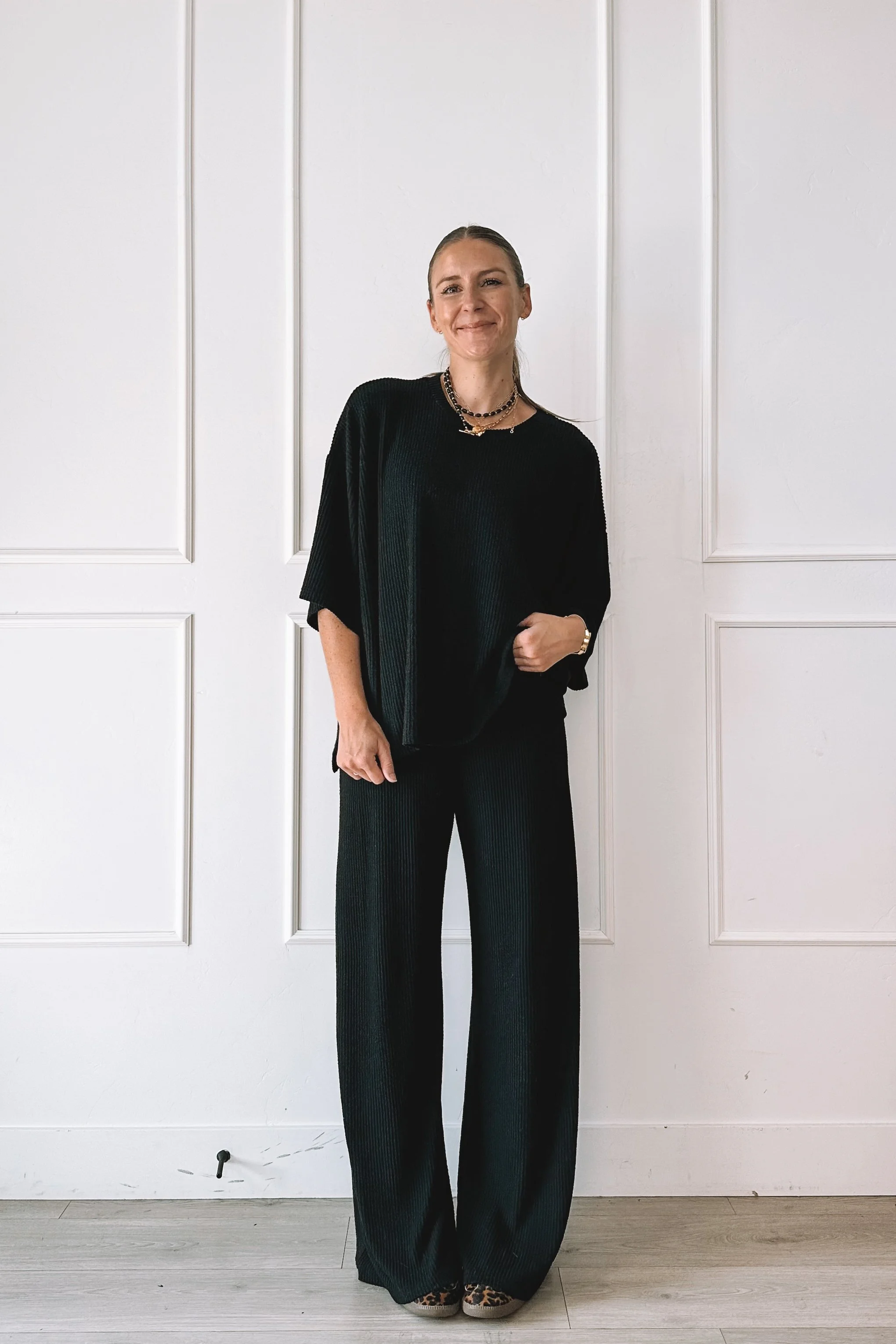 How To Style An All Black Matching Set