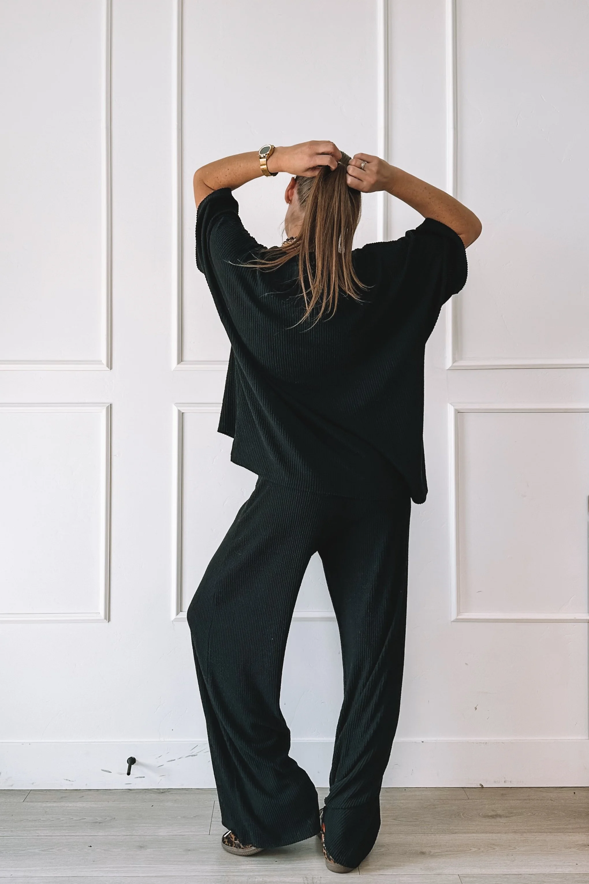 How To Style An All Black Matching Set
