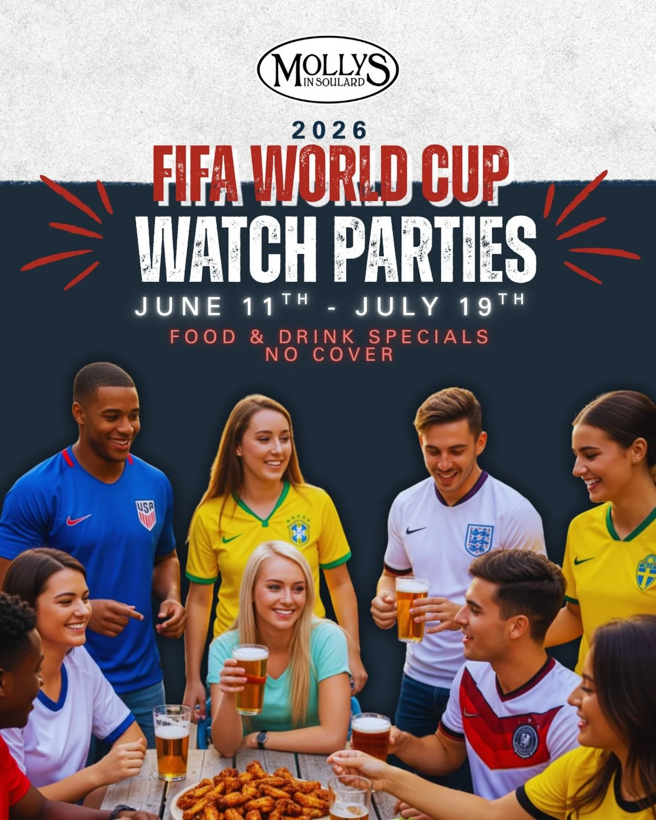 Don&rsquo;t forget! We are so excited to announce we&rsquo;ll be turning the patio into a global village watch hub the next couple months for international soccer! ⚽️ 

NO COVER!

The official kickoff will be June 11th - Mexico vs South Africa! Free 