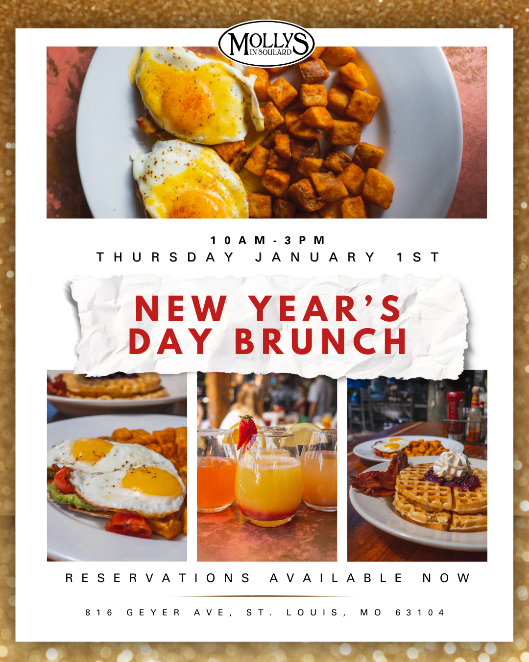 New Year's Day Brunch at Molly's in Soulard