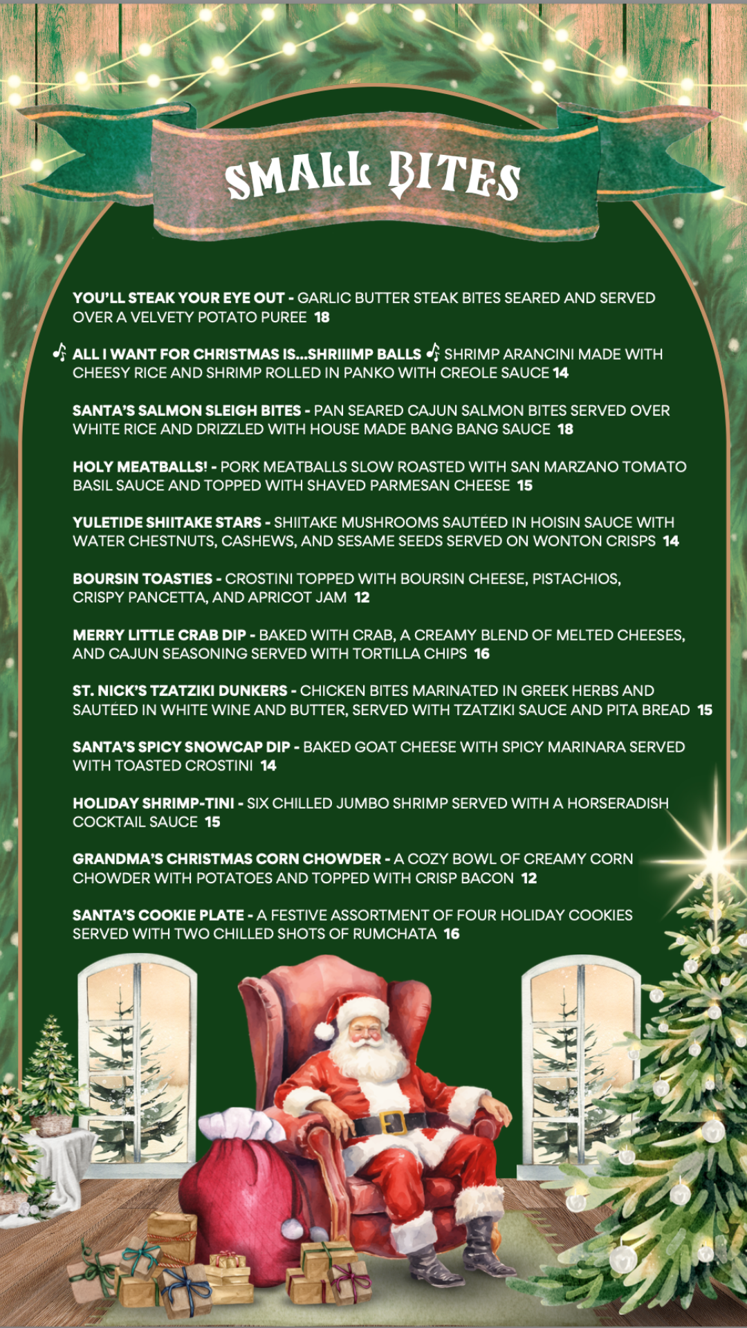 LIT Food Menu at Molly's in Soulard 2025