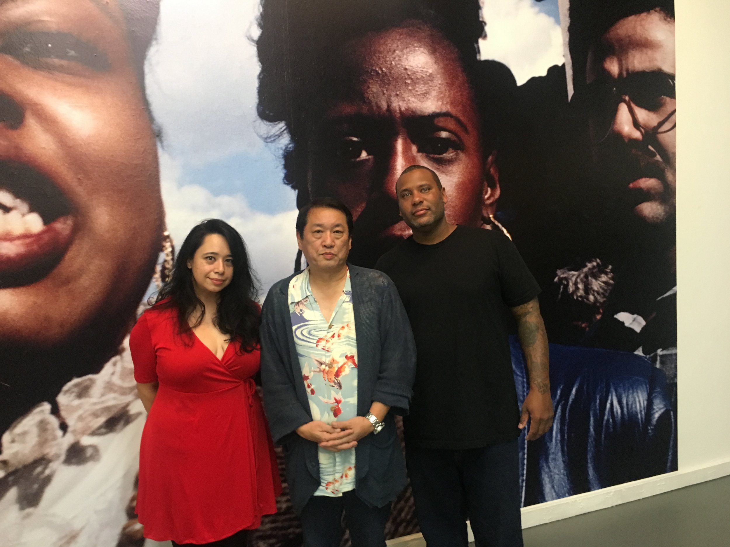 Left to Right - Kathleen Graulty, Keizo Kitajima, and Julian Lucas | LITTLE BIG MaN GALLERY Los Angeles, Oct 14, 2016