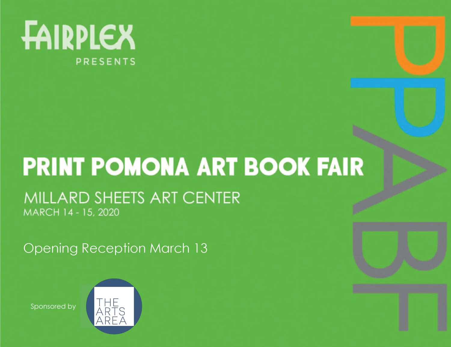 PRINT POMONA ART BOOK FAIR 2020! 