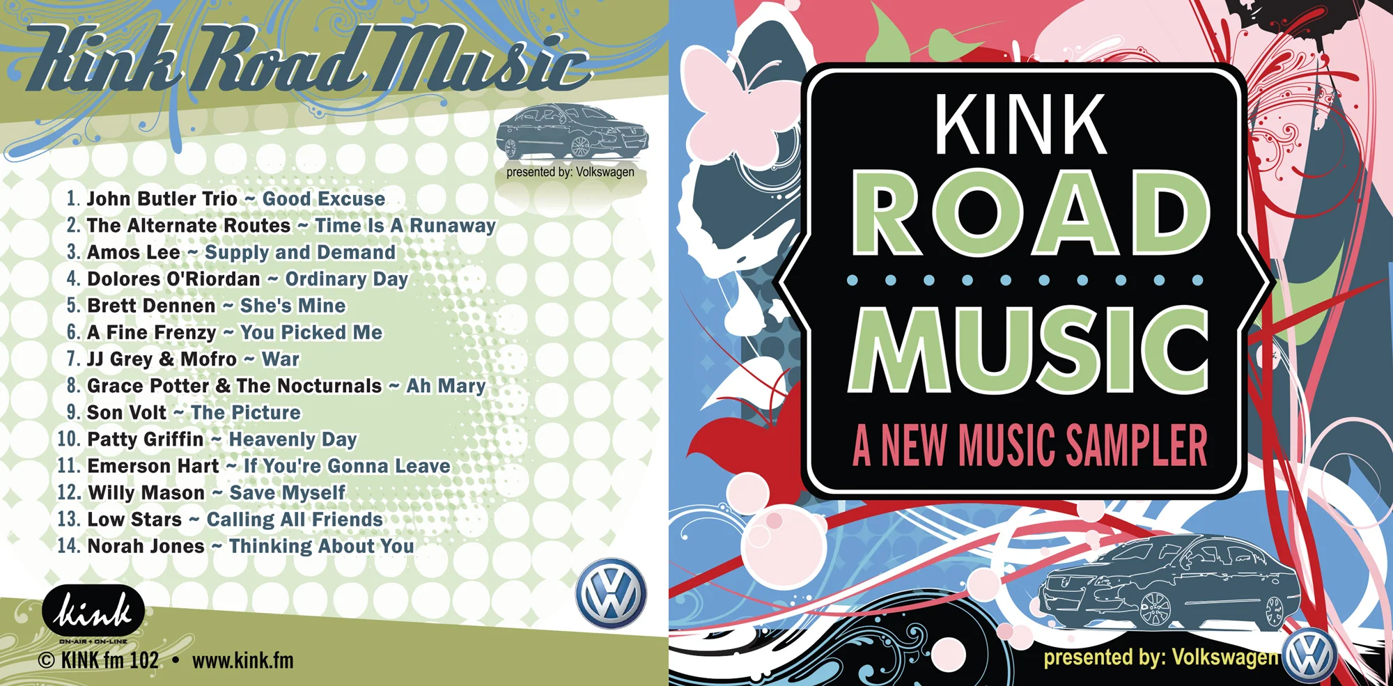 kink.fm road music sponsored by VW
