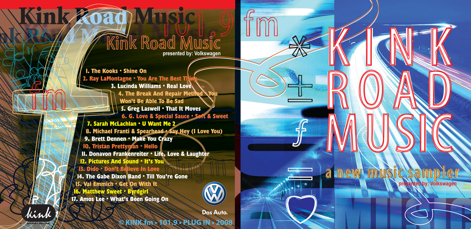 kink.fm road music sponsored by VW  