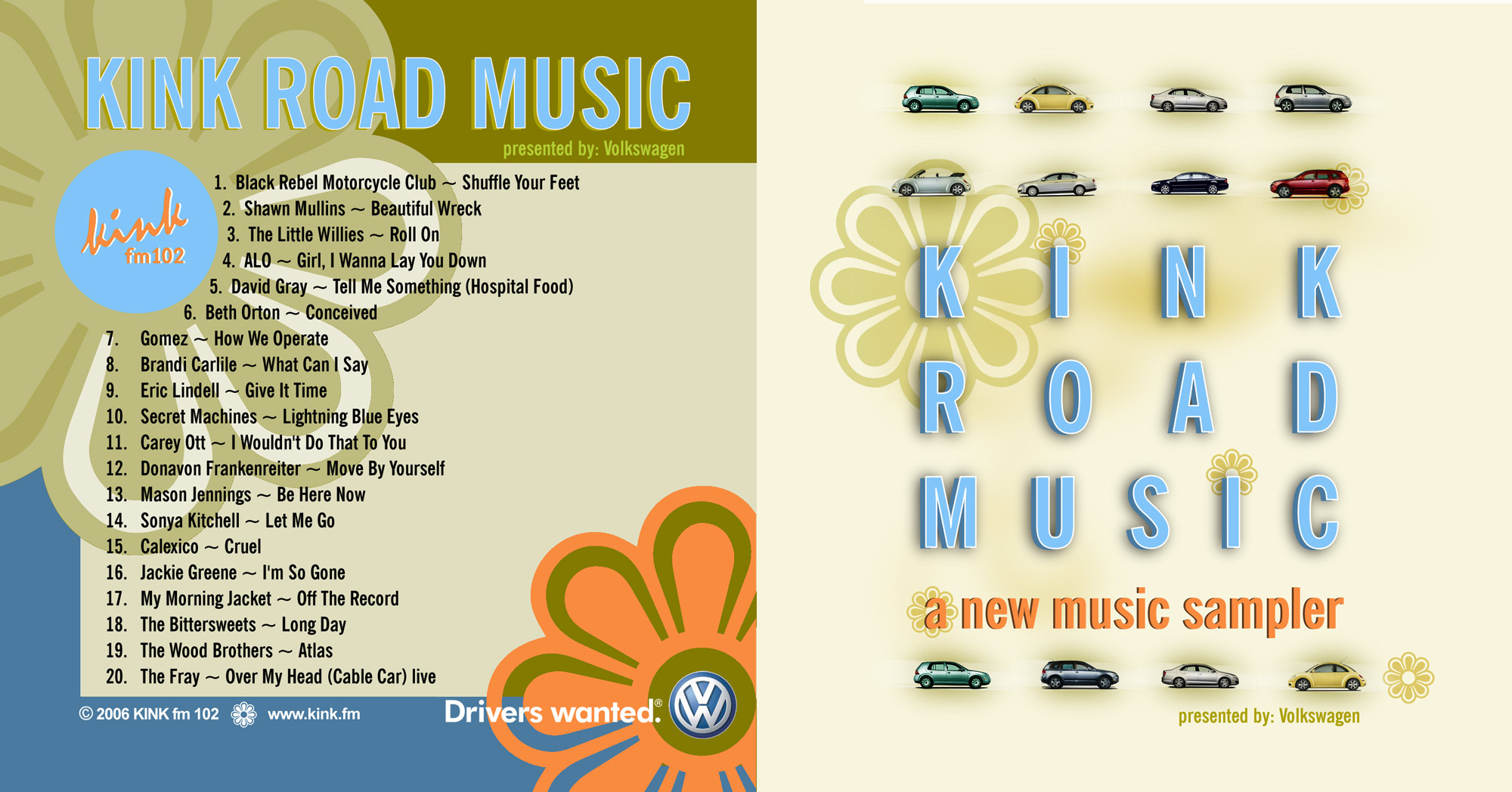 kink.fm road music sponsored by VW  
