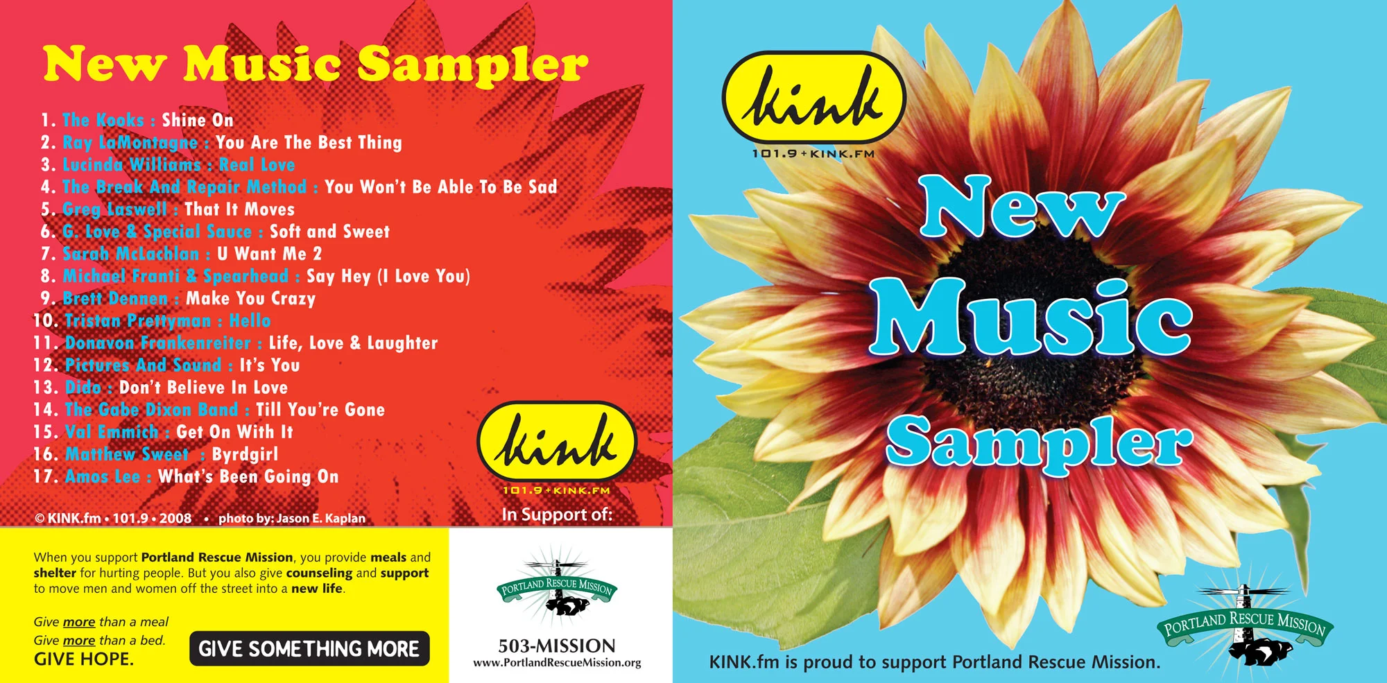 kink.fm new music sampler sponsored by portland rescue mission