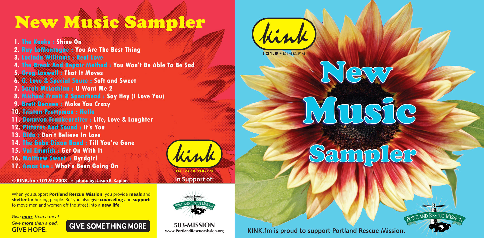 kink.fm new music sampler sponsored by portland rescue mission