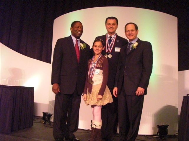 Valerie Pelts, Vassily Lyashenko, Mayor Francis Slay 2009 St Louis Development Corporation’s Business of the Year Luncheon