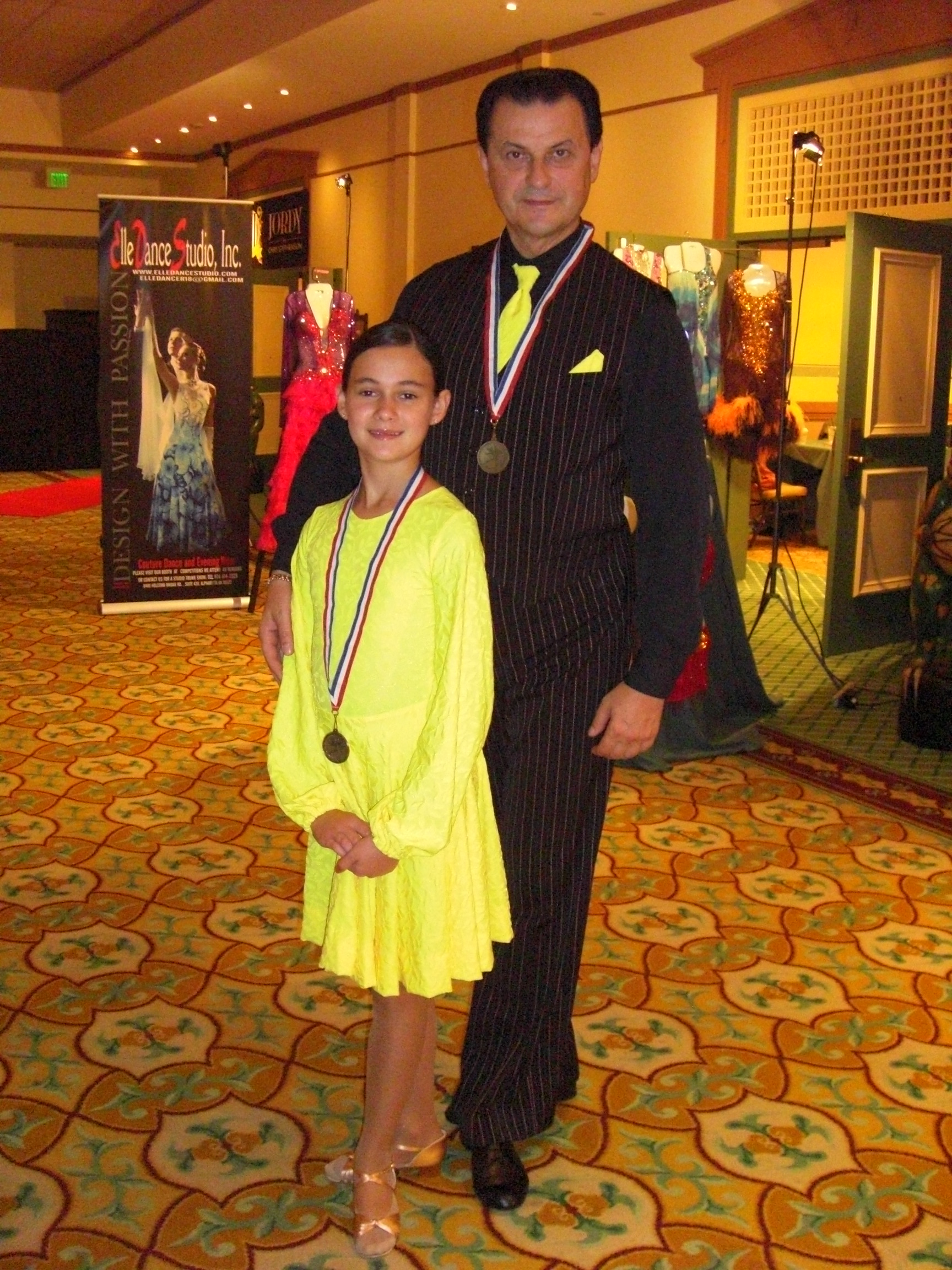 Past Recipient Valerie Pelts and instructor Vasilly Lyashenko
