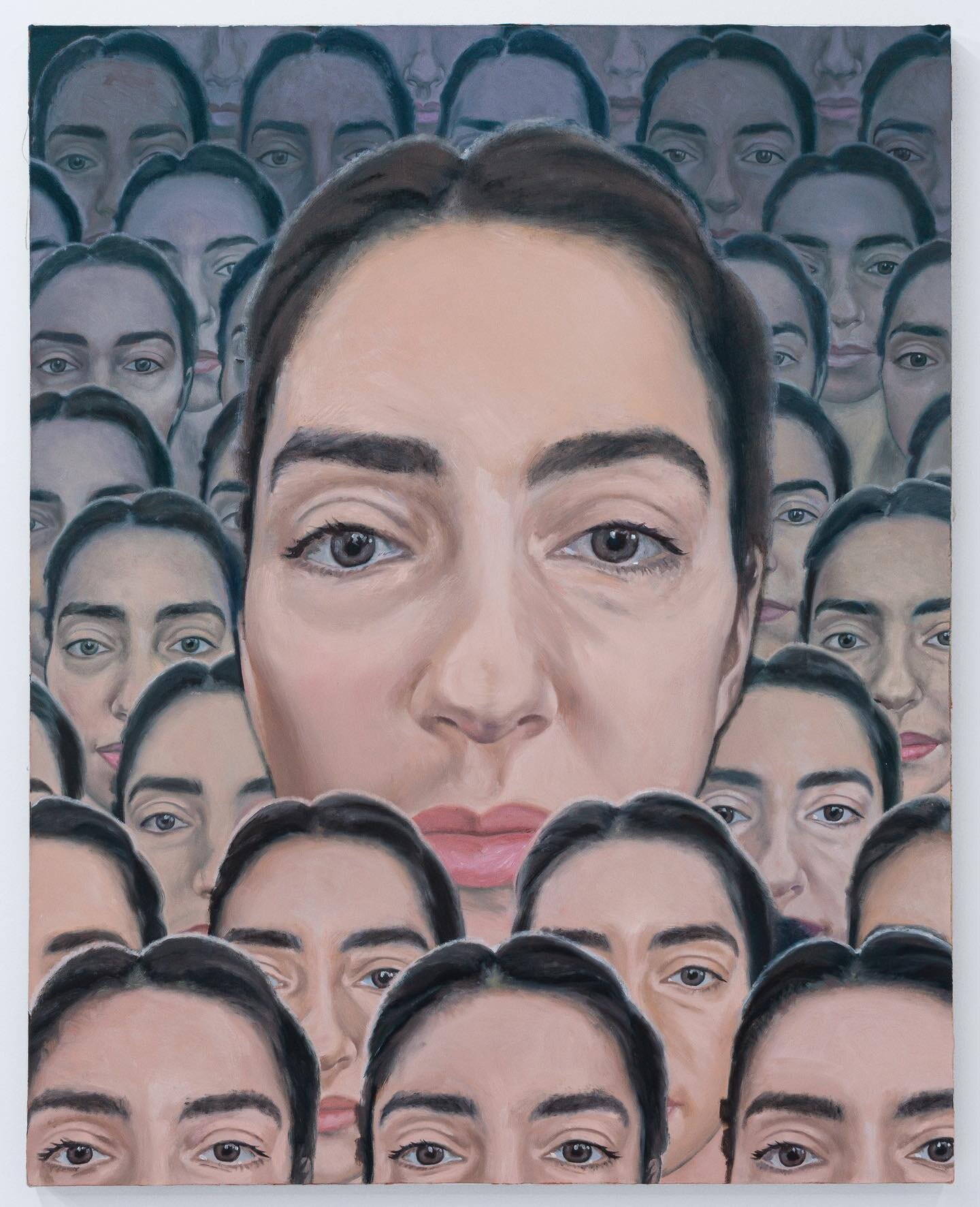 New year, same Iz! 👩🏻&zwj;🎨

This is 👥 Selfie Army ⚔️😈
oil on canvas, 38 x 30 inches

From my solo show last fall @belleisleviewingroom 

🪞Mirror, Mirror🪞
Sept 24 - Nov 5, 2022

#selfportrait #oiloncanvas