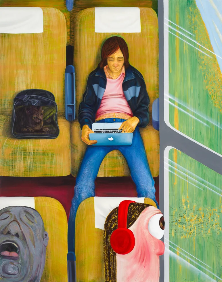 Nicole Eisenman Weeks on the Train, 2015 Oil on canvas 82 x 65 inches (208.3 x 165.1 cm) (ak#11909)