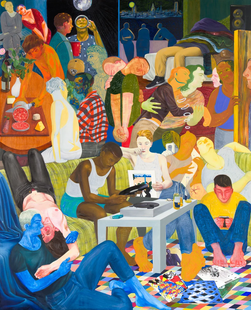 Nicole Eisenman Another Green World, 2015 Oil on canvas 128 x 106 inches (325.12 x 269.24 cm) (ak#11990)