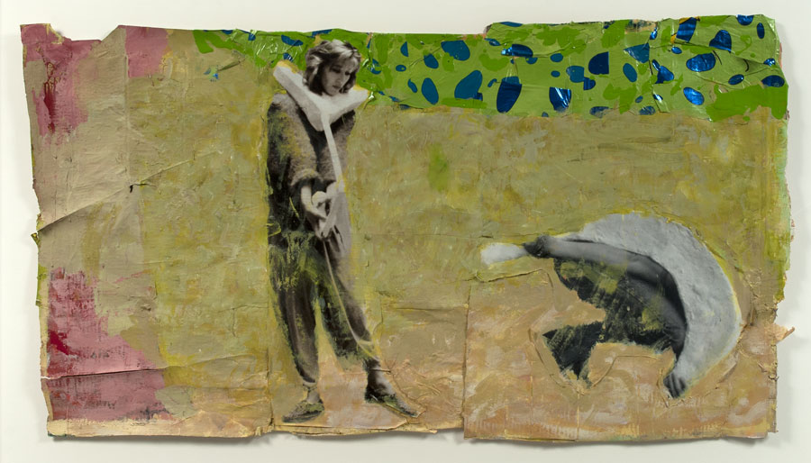 Franz West. Untitled, 1988. Mixed Media, 24 x 43 inches, LeWitt Collection, Chester, CT. Courtesy of the Legal Successor of the Artist.