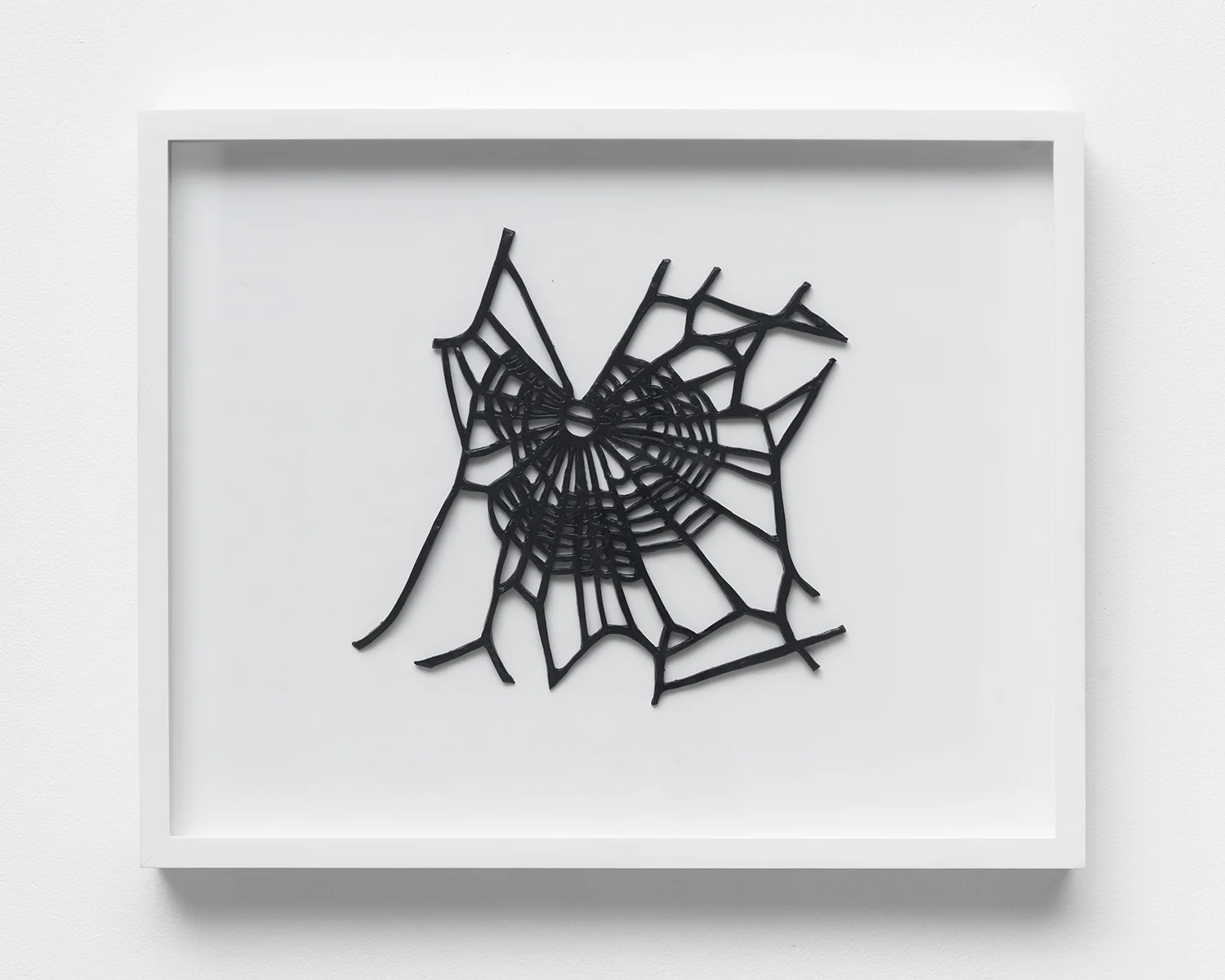 54H – SURVIVABILITY I had no idea of what I was supposed to want, but knew better than to admit it., 2016, black cold glaze on air cured clay, 19 x 23.5 x 2 inches