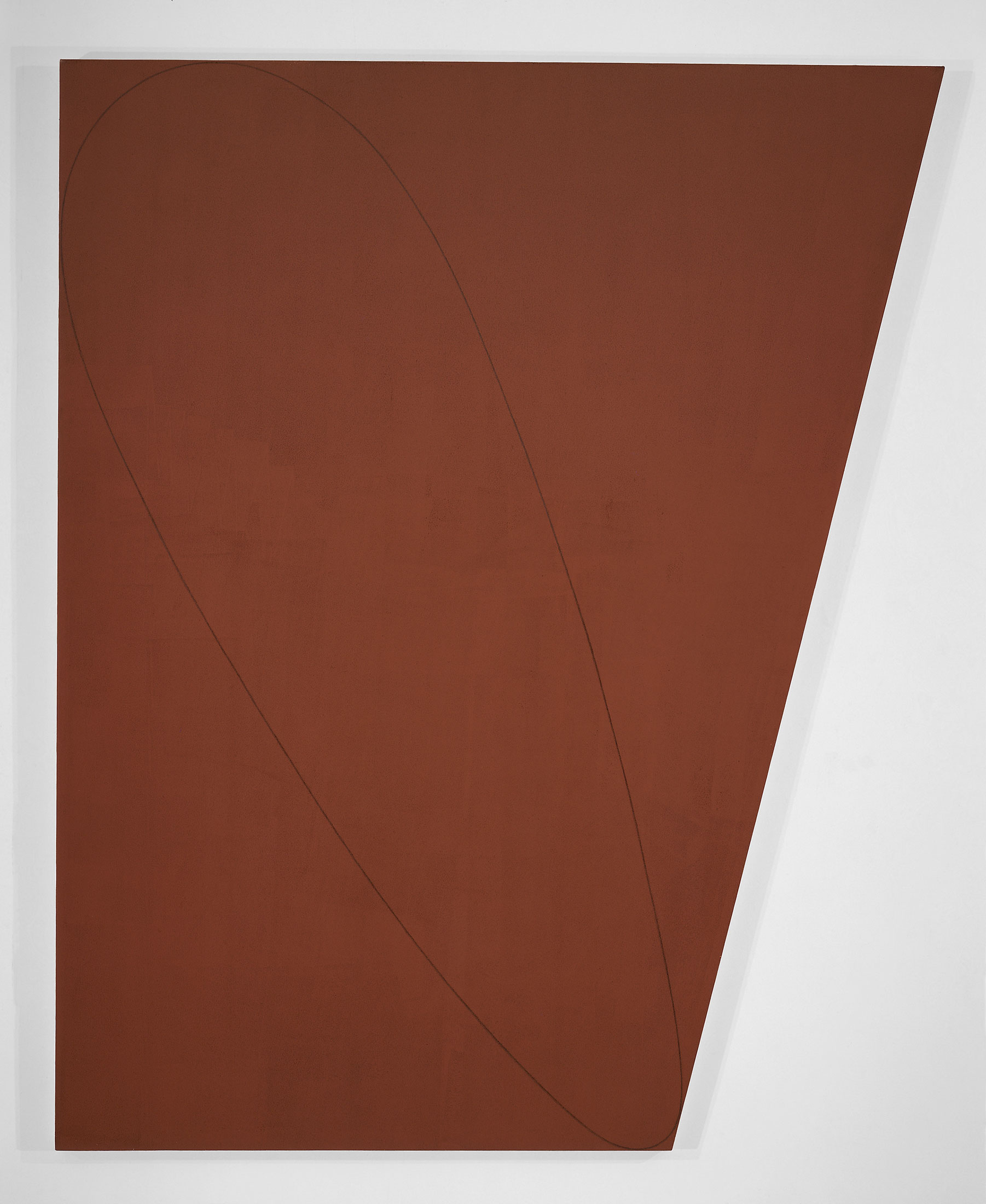 Robert Mangold Attic Series XII,1991 acrylic and black pencil on canvas 8' 8" x 7' 2" (264.2 x 218.4 cm) Photo: Bill Jacobson © 2016 Robert Mangold / Artists Rights Society (ARS), New York