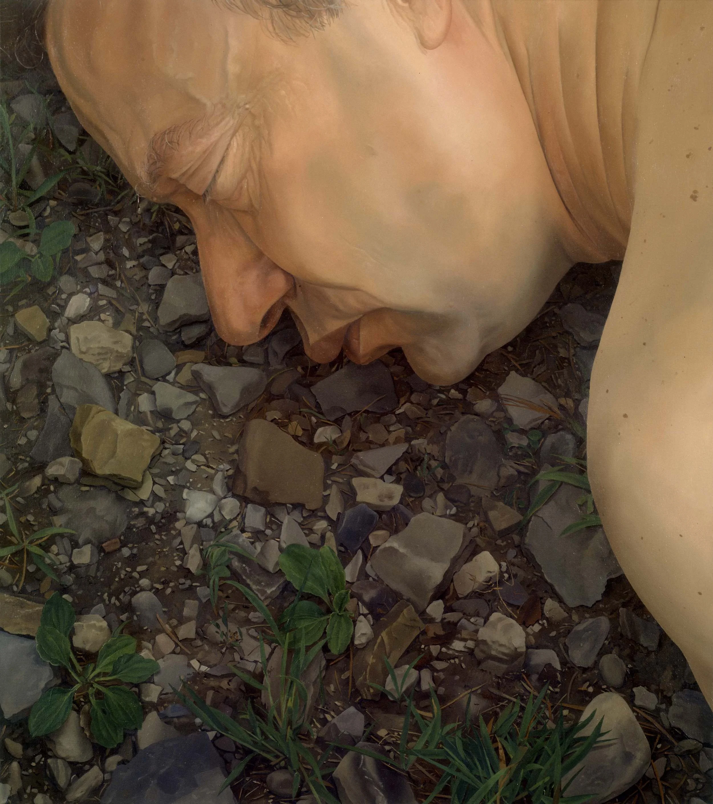Catherine Murphy (1946 -) PROFILE- HARRY ROSEMAN 1994 Oil on canvas 45 x 41 inches 114.3 x 104.1 centimeters Courtesy Peter Freeman, Inc., New York CR# CMU.36215