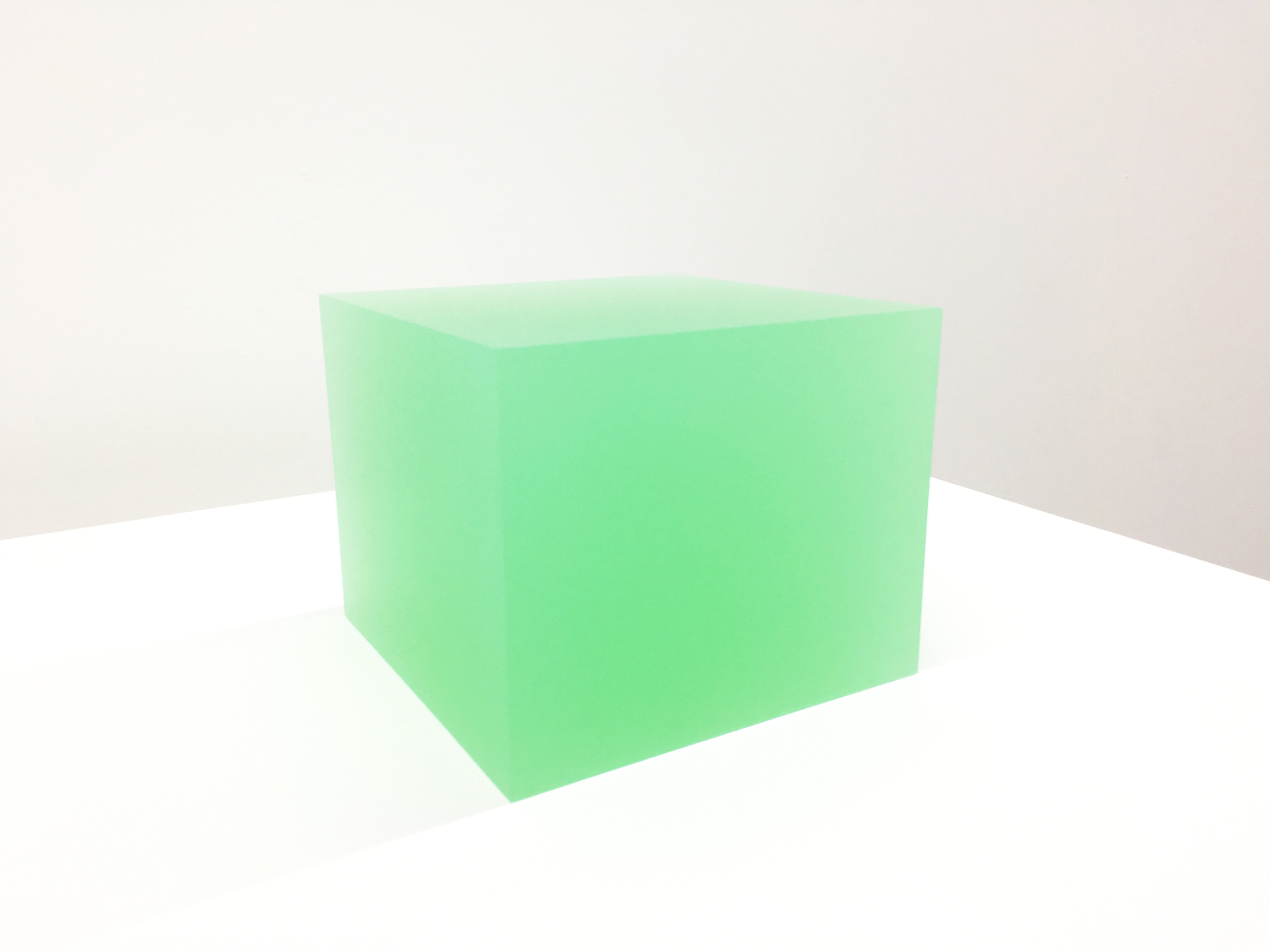 Peter Alexander 5/16/16 (Lime Green Box), 2016 urethane 7 x 8 x 8 inches Image courtesy of Parrasch Heijnen Gallery