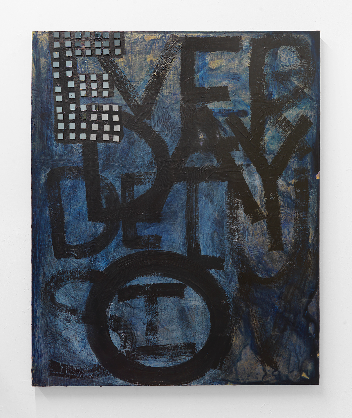 Delusions 2016 Acrylic and glass tile on wood 60 x 48 inches