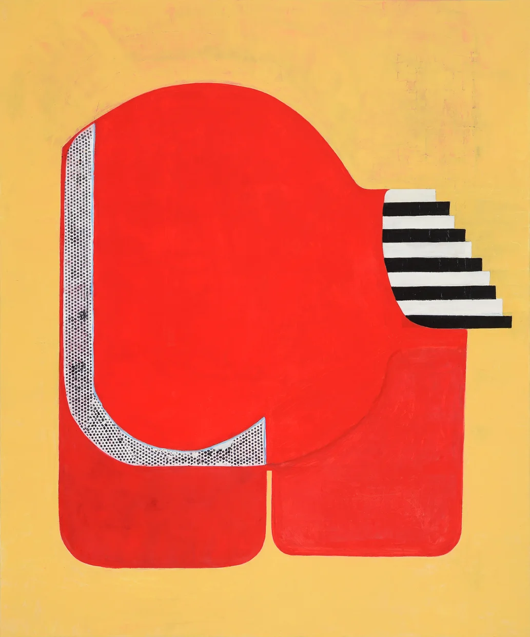 Fortissimo , 2016, oil on wood, 36 x 30 Inches