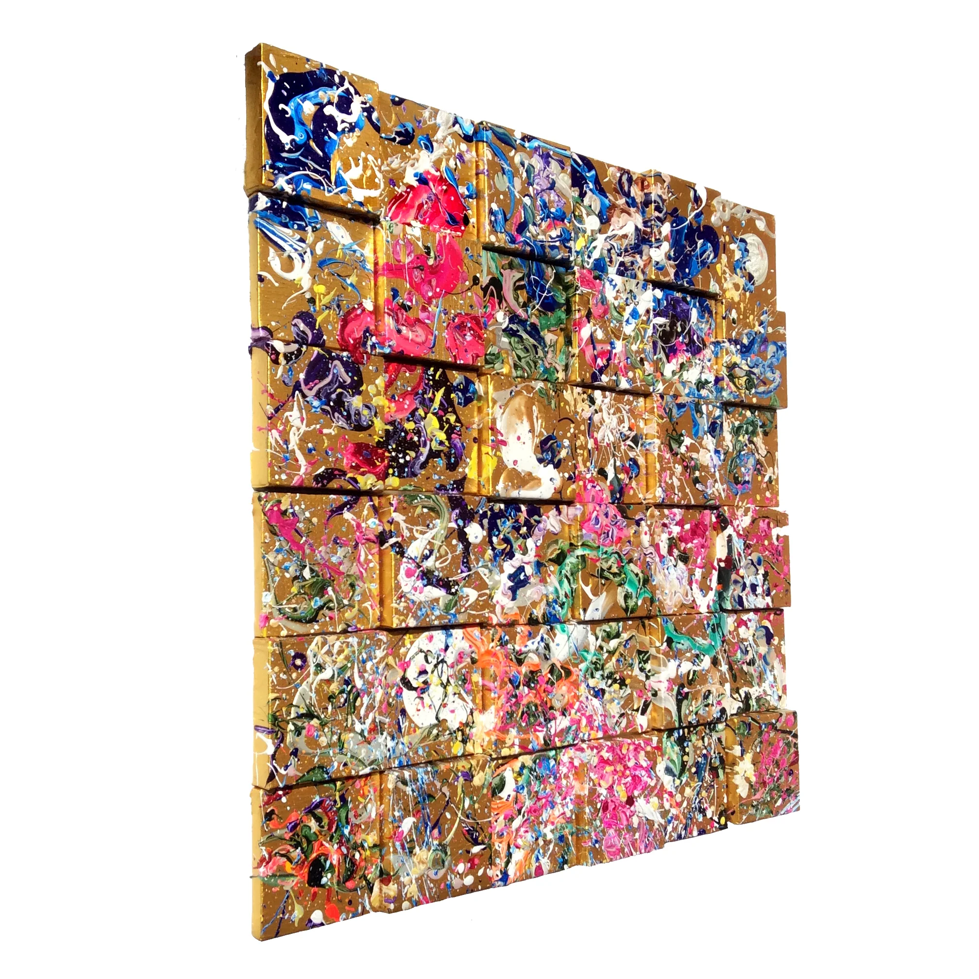The 36, 2016, acrylic on multiple canvases, 36 x 36 inches
