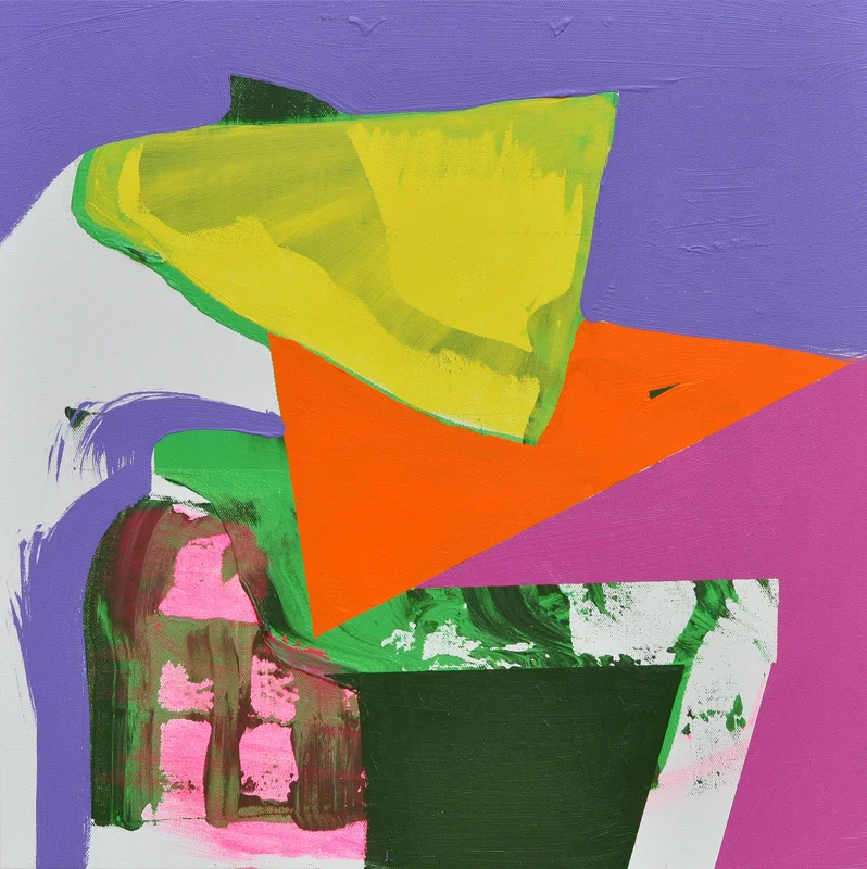 Grim Sleeper, 2016, acrylic on canvas, 20 x 20 in.