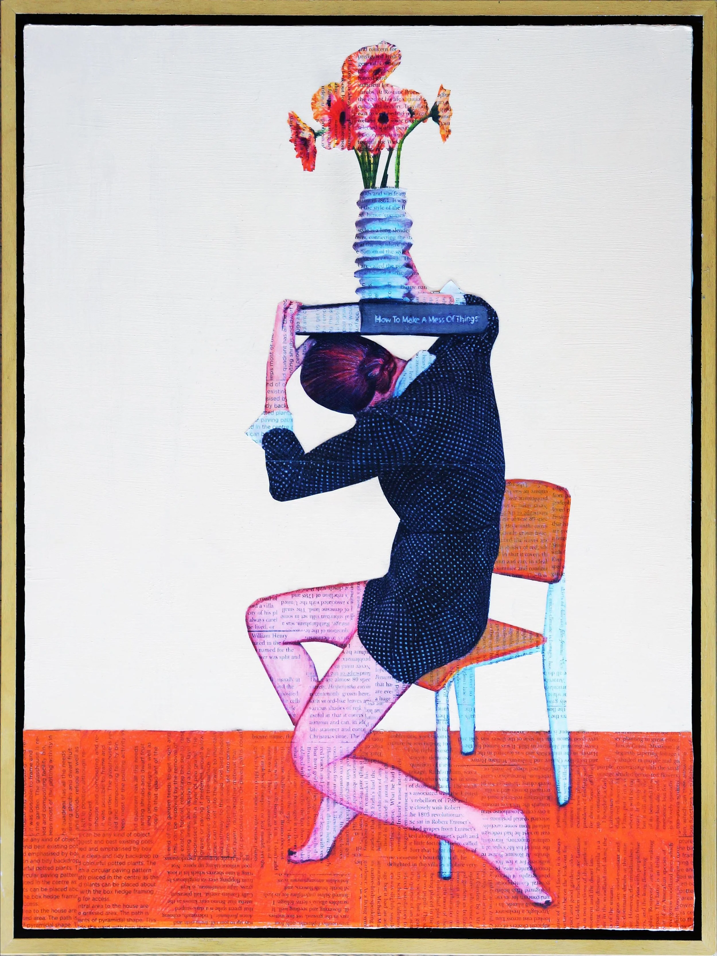 Weight of Balance, 2018, mixed media, 18 x 24".
