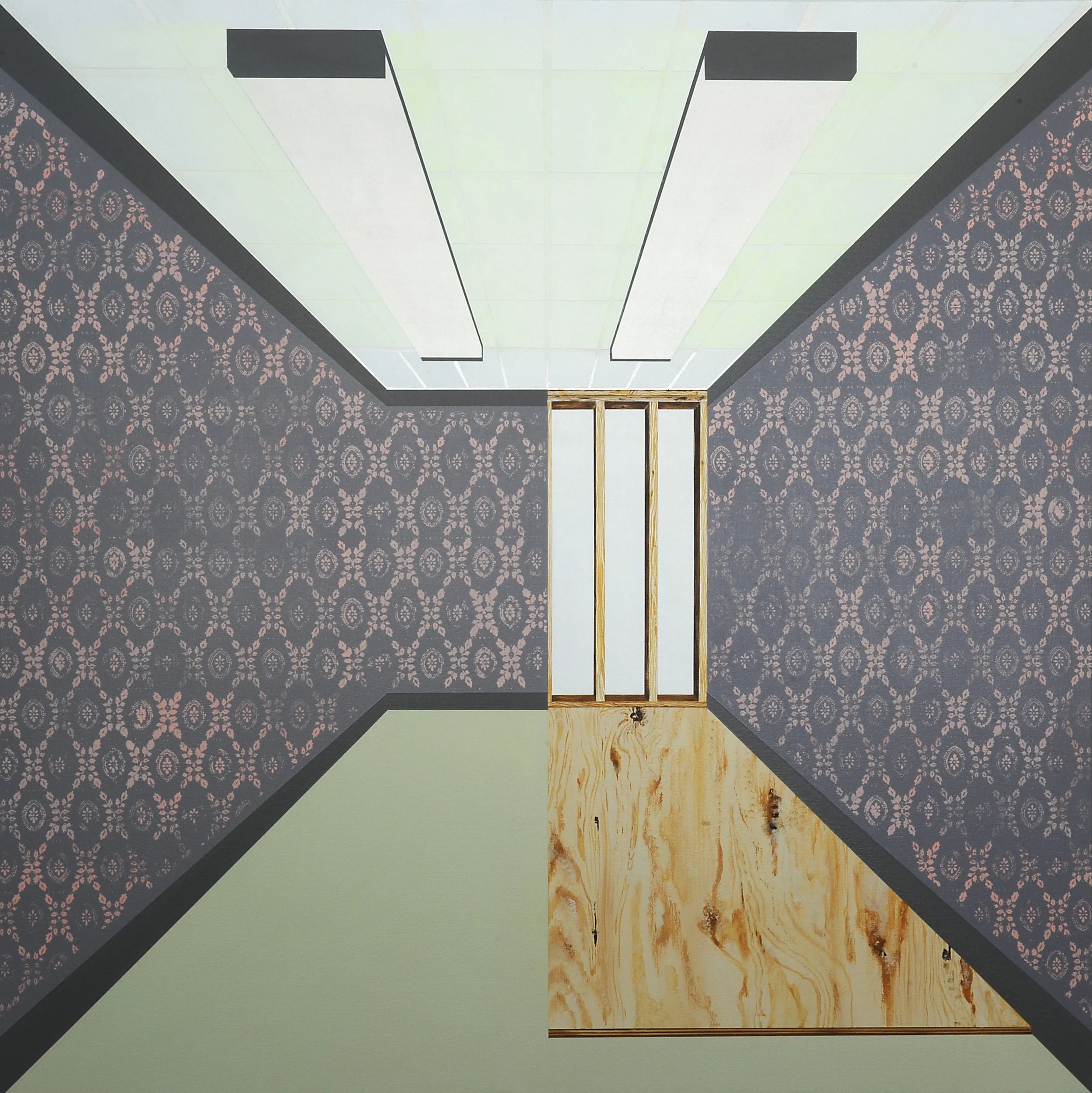 The Room No. 1 , 2014. Acrylic on canvas over panel, 48" x 48".