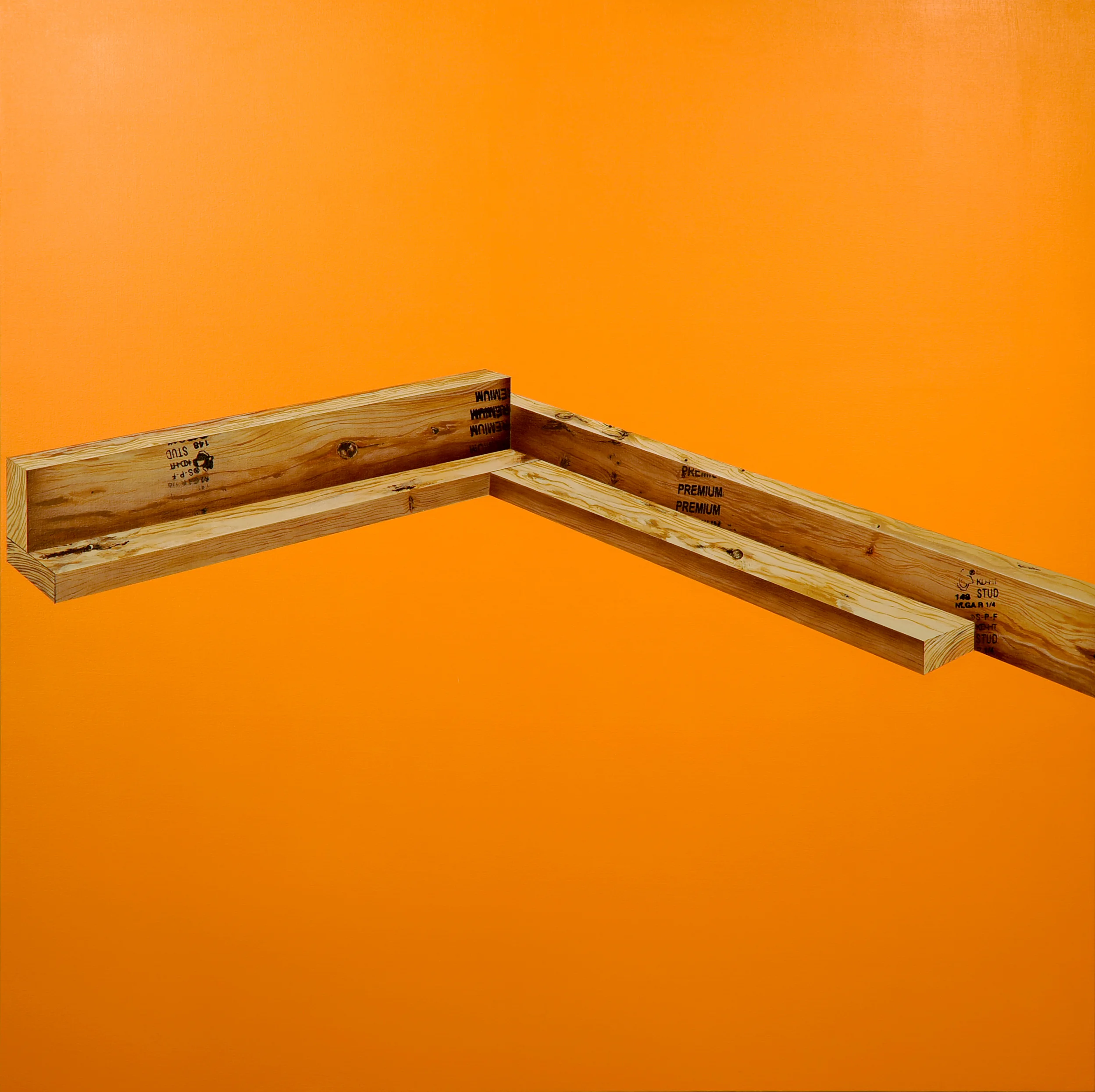 Structure No. 2 , 2011. Acrylic on canvas over panel, 48" x 48".