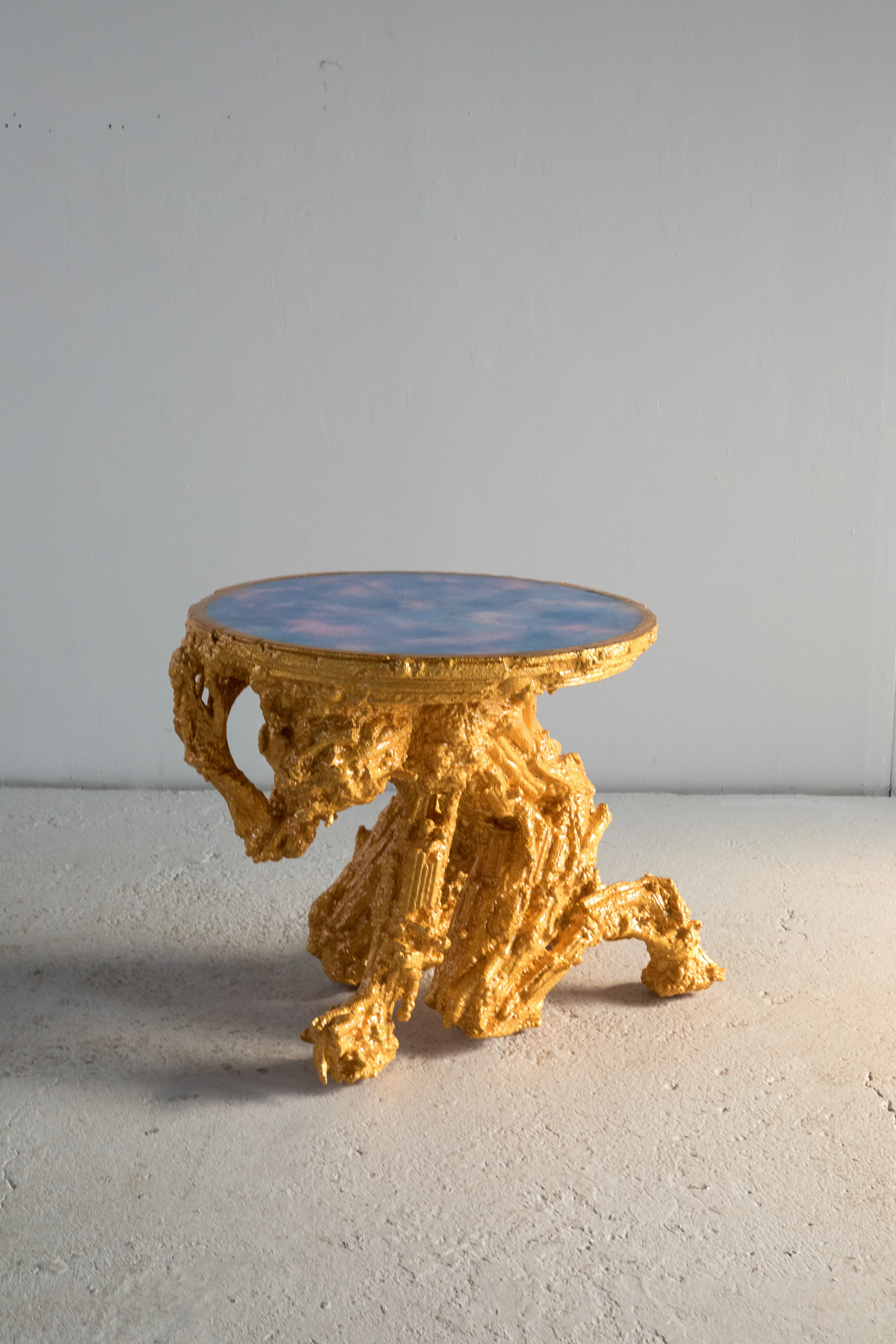 Gold 900 , 2018 35 x 32 x 31 inches Resin, steel, aluminum, polystyrene, and wood