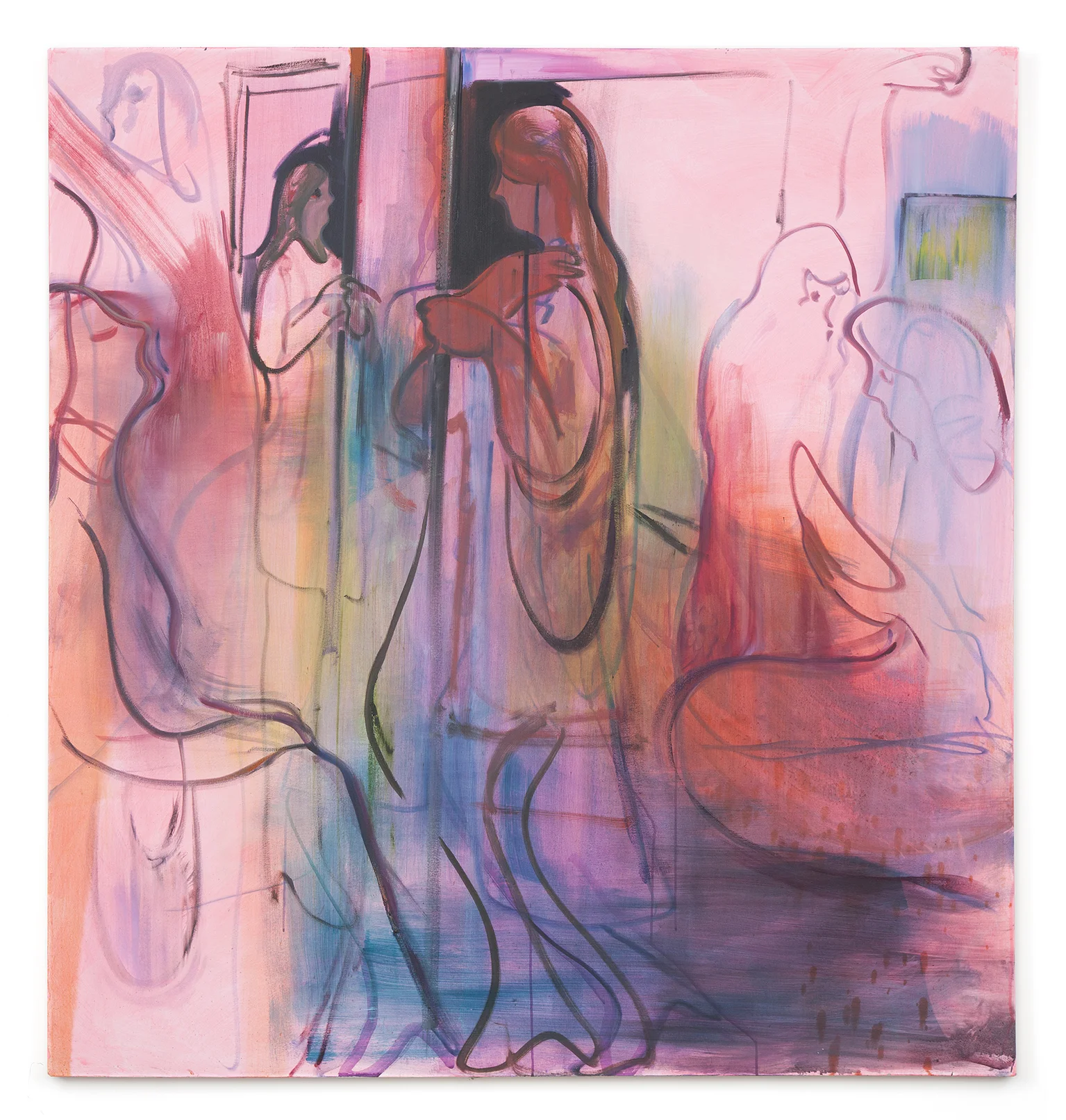 Burn Out in Shredded Heaven 9 , 2018-19, oil on canvas, 72 x 68 inches