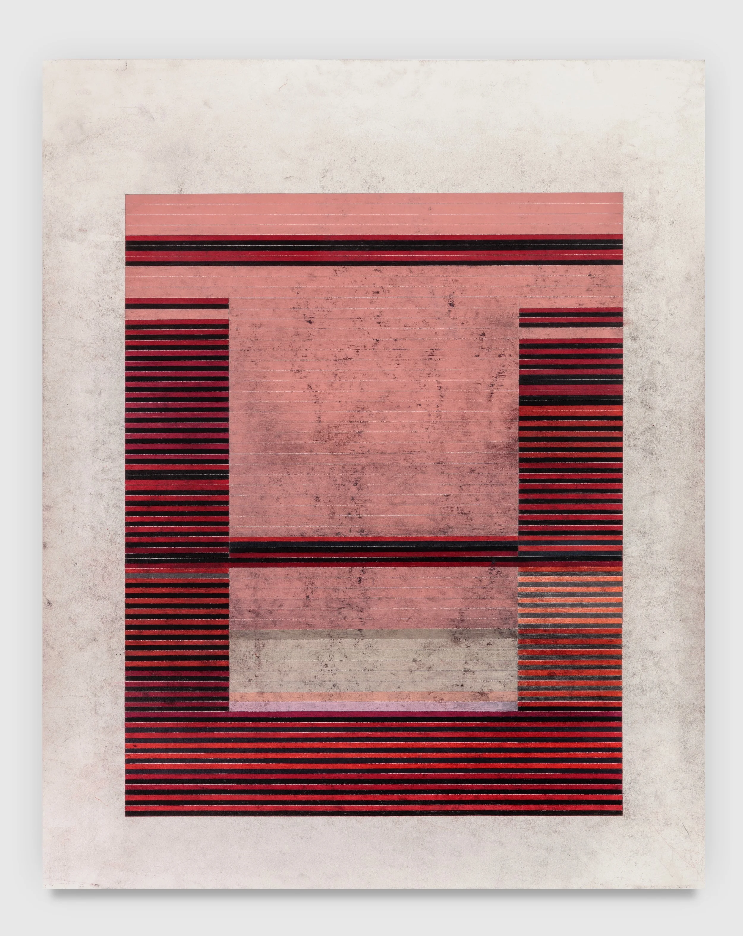 ‘Drawing of a Painting Large No. 1’, 2019, colored pencil and graphite on paper, 40 x 32 inches (101.6 x 81.3 cm)