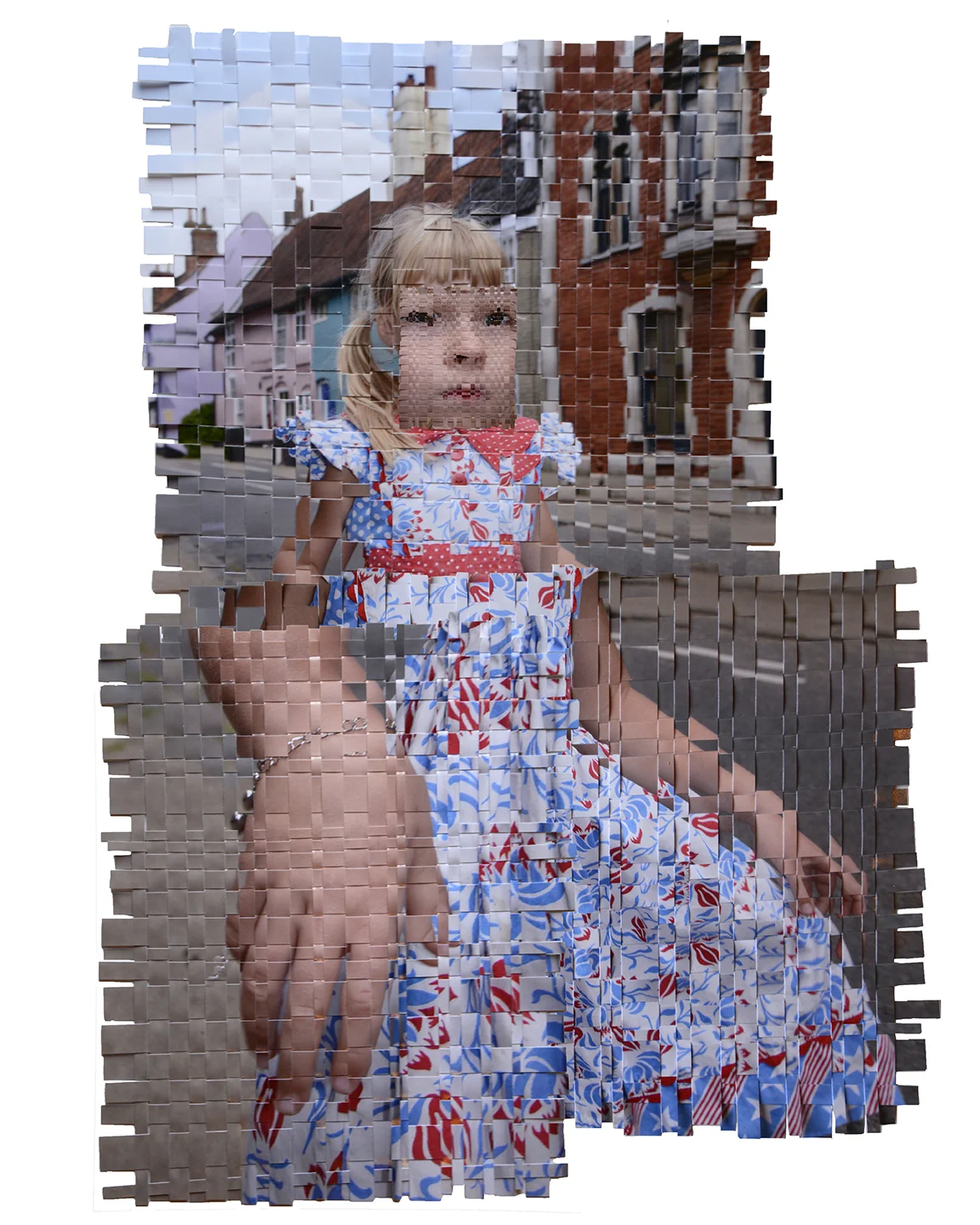 ‘4th of July in Bungay’, 2016, Woven digital inkjet print, 8 1/2 x 11 in.