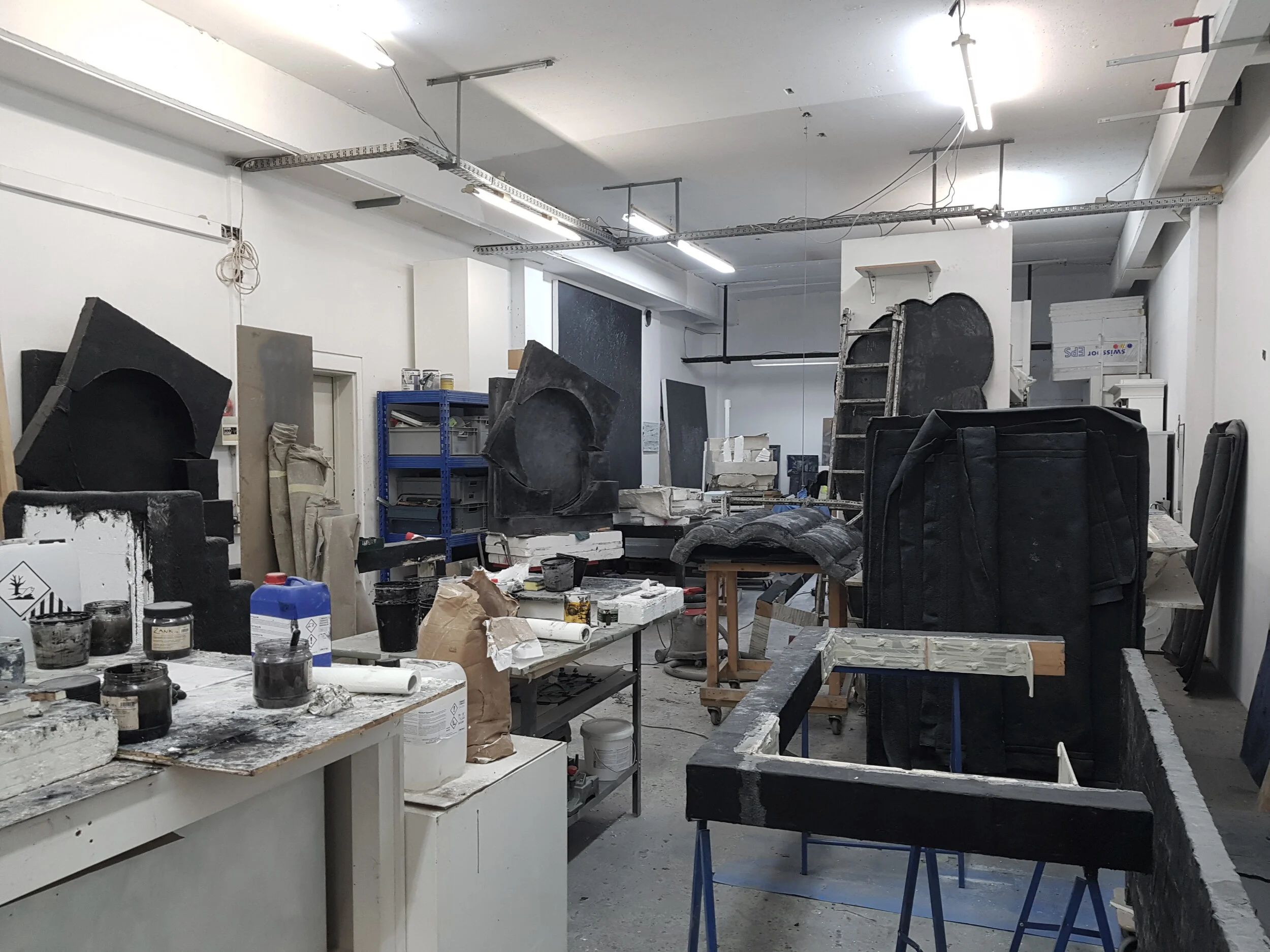 Studio view, Erik Andersen, Berlin 2019