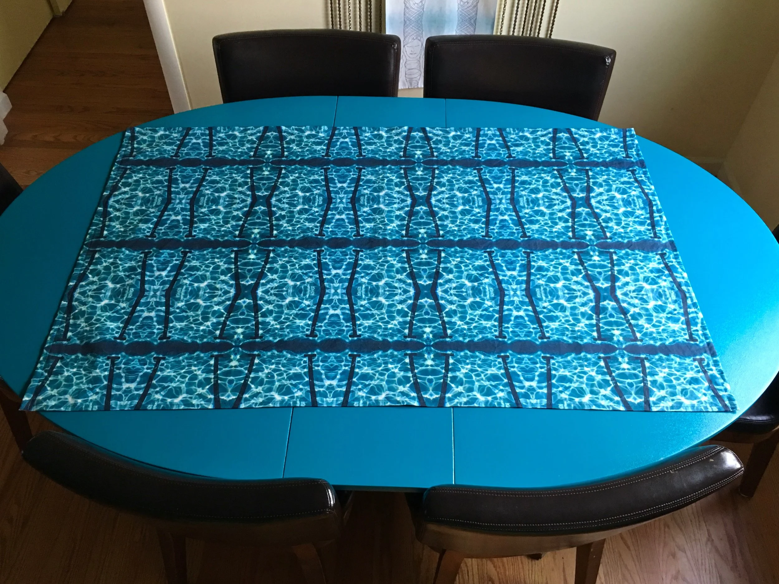 Pool Lines Width - Tablecloth