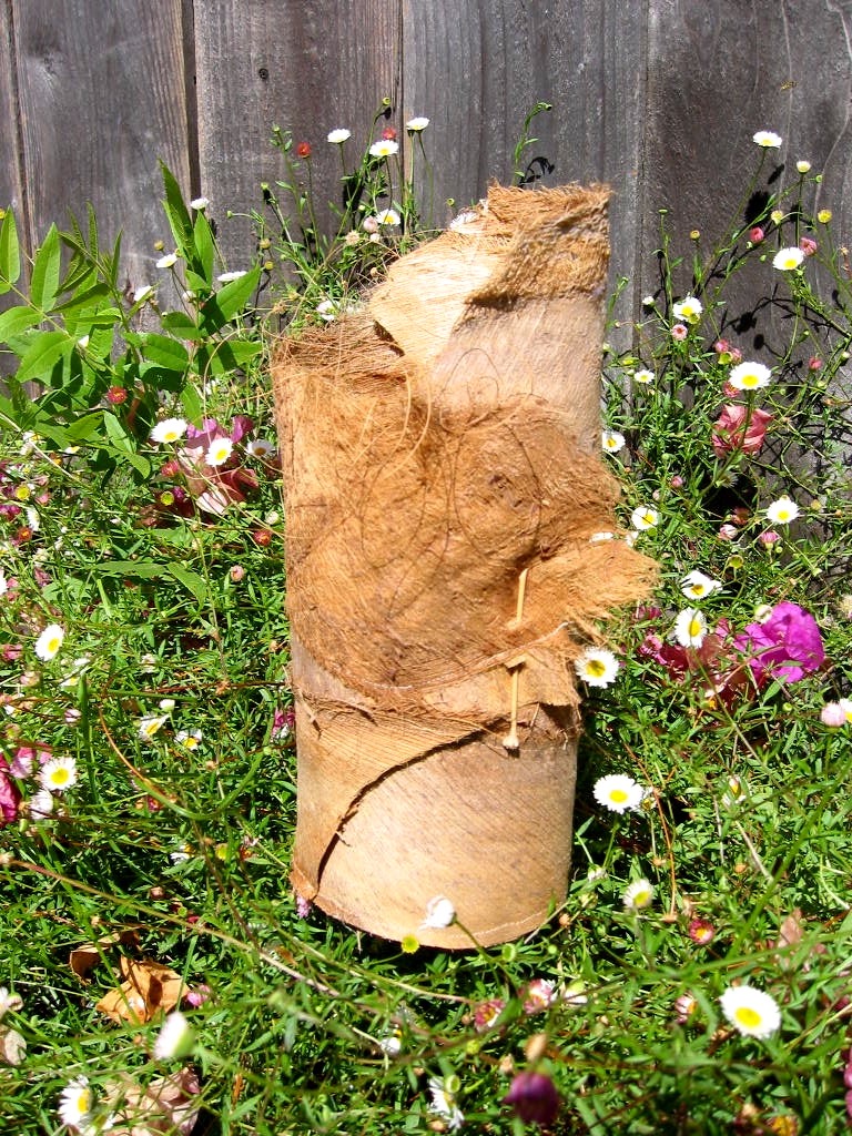 Palm Tree Burlap Vase
