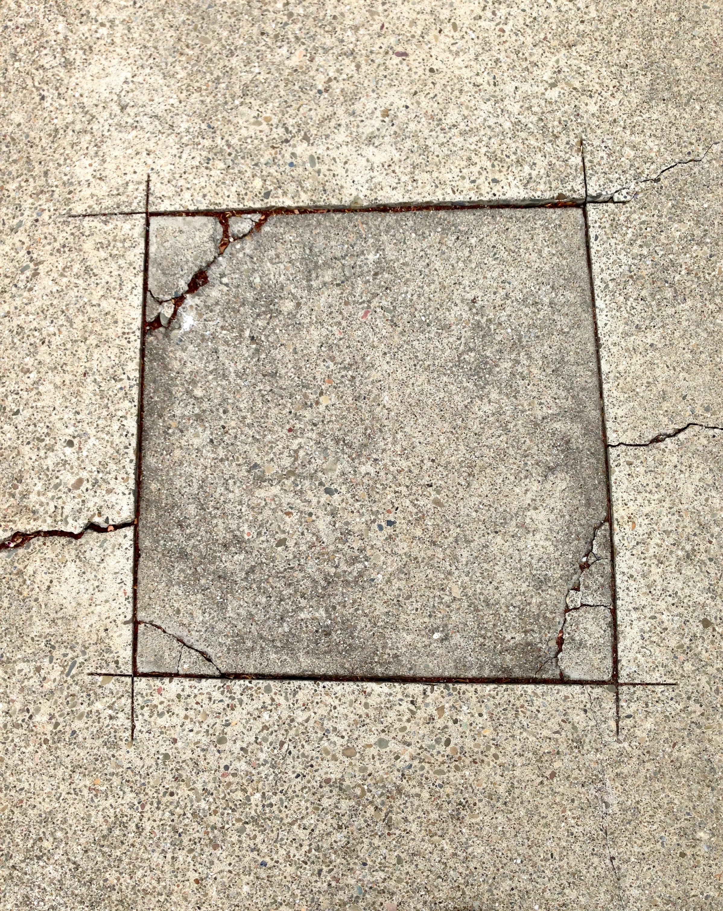 'CUT CONCRETE SQUARE'