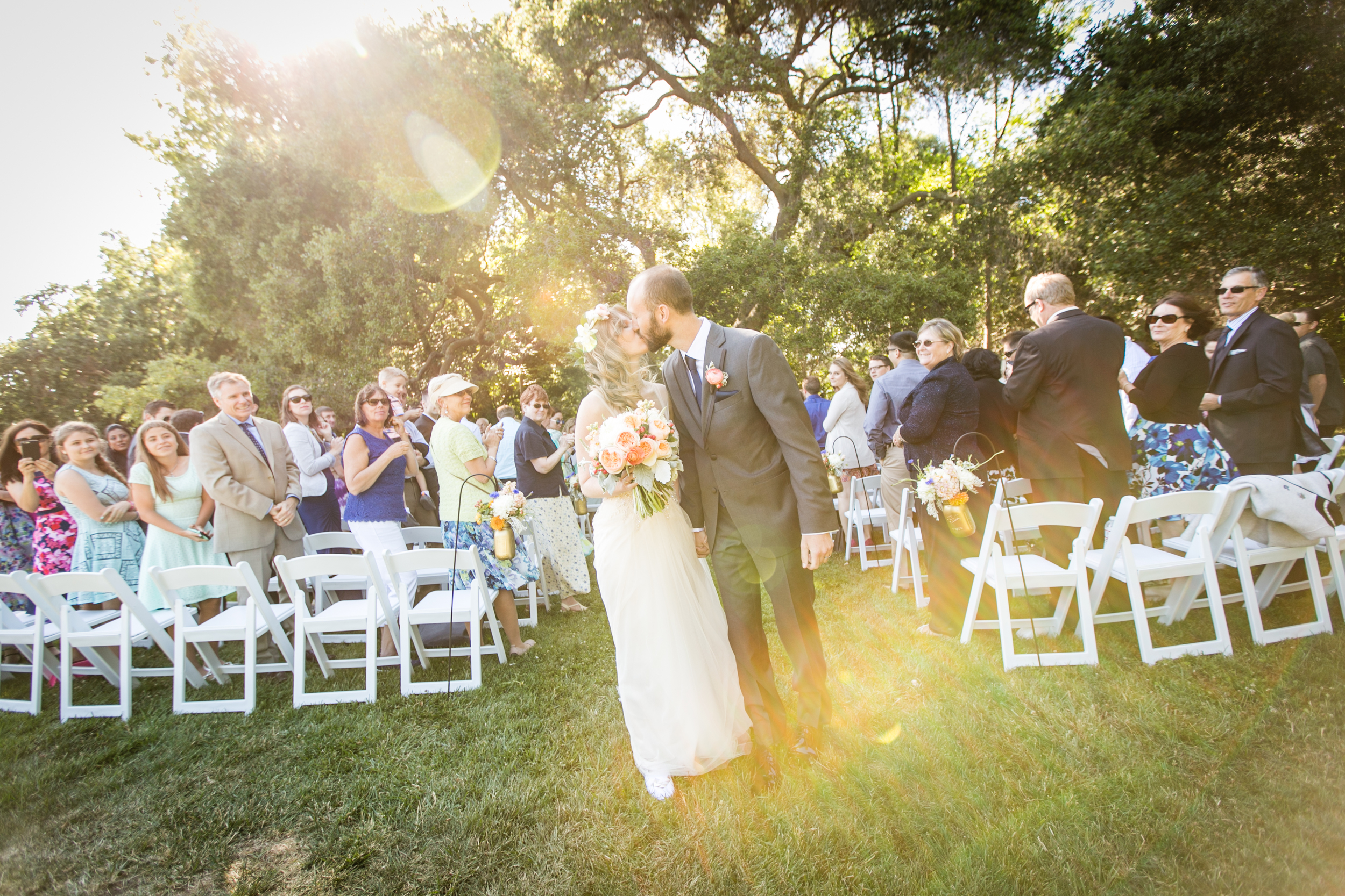 Navy | Peach | Sky Blue | Boho | Oak Tree | Outdoor wedding | Floral Crown | Palo Alto