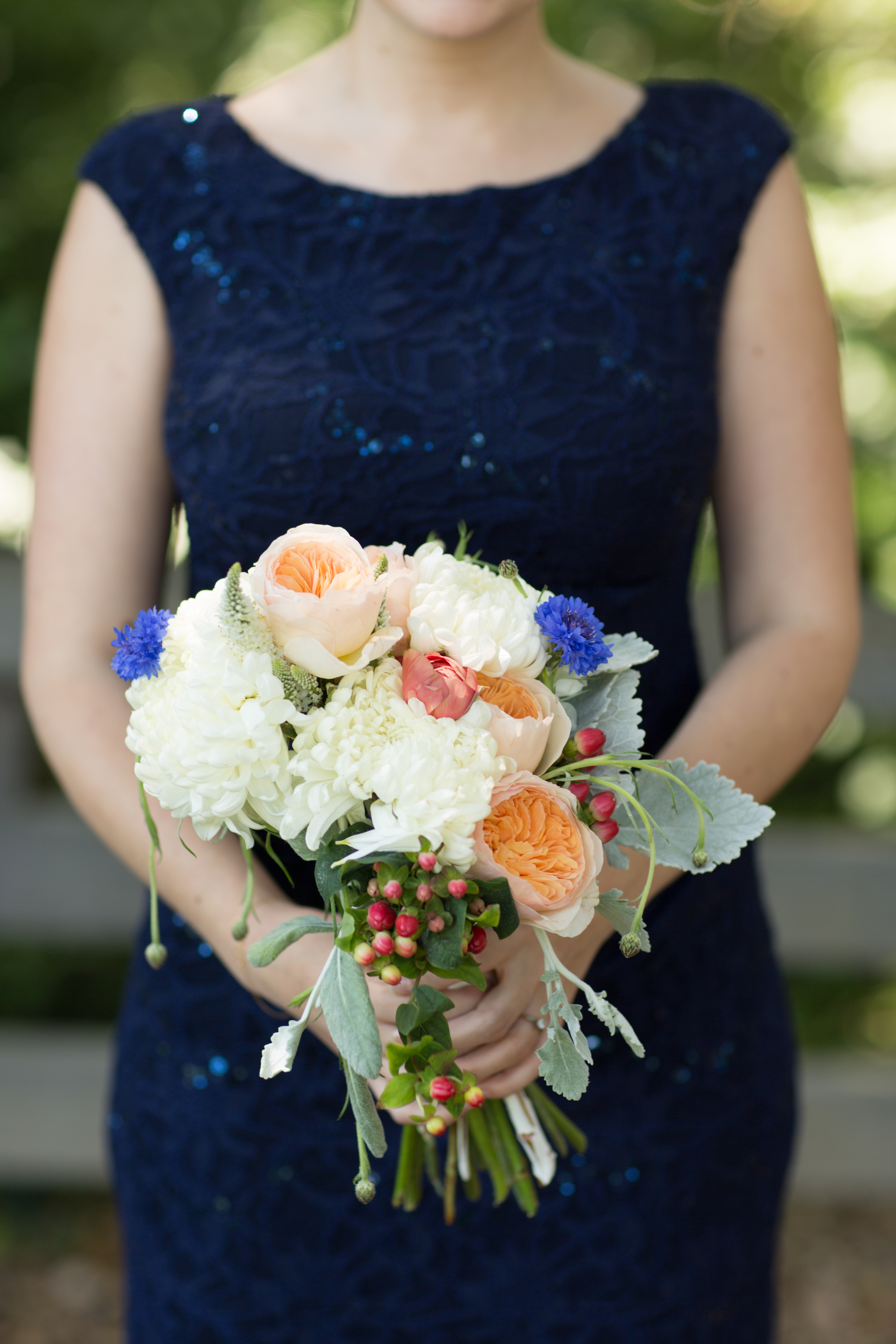 Navy | Peach | Sky Blue | Boho | Oak Tree | Outdoor wedding | Floral Crown | Palo Alto | Olivia Smartt Photography | Bella Notte Events Planning and Design